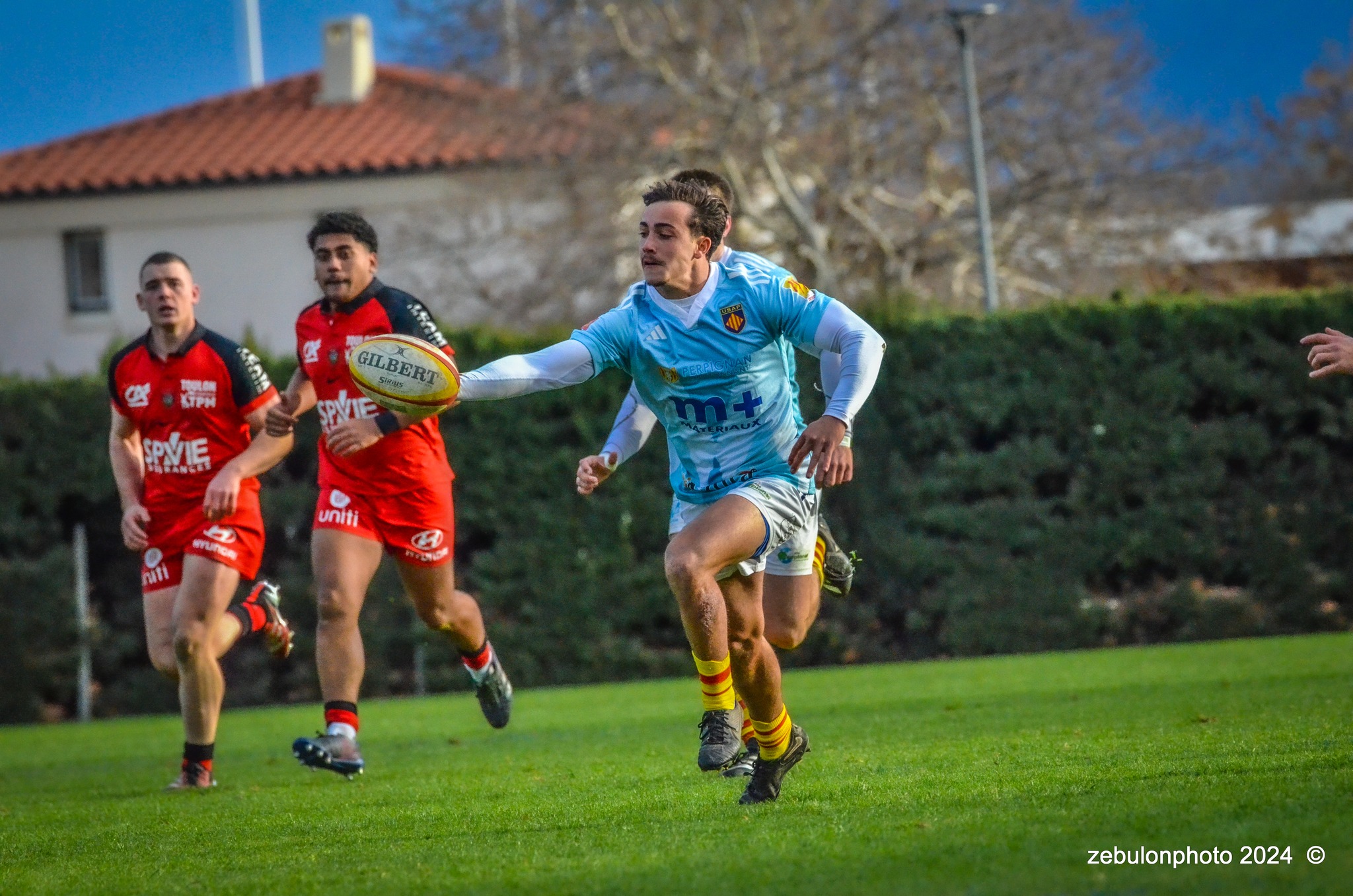  US Arlequins Perpignanais - RC Toulonnais - Rugby - Espoirs - USAP vs RCT (#ESP24USAPRCT02) Photo by: Photo Zebulon | Siuxy Sports 2024-02-10