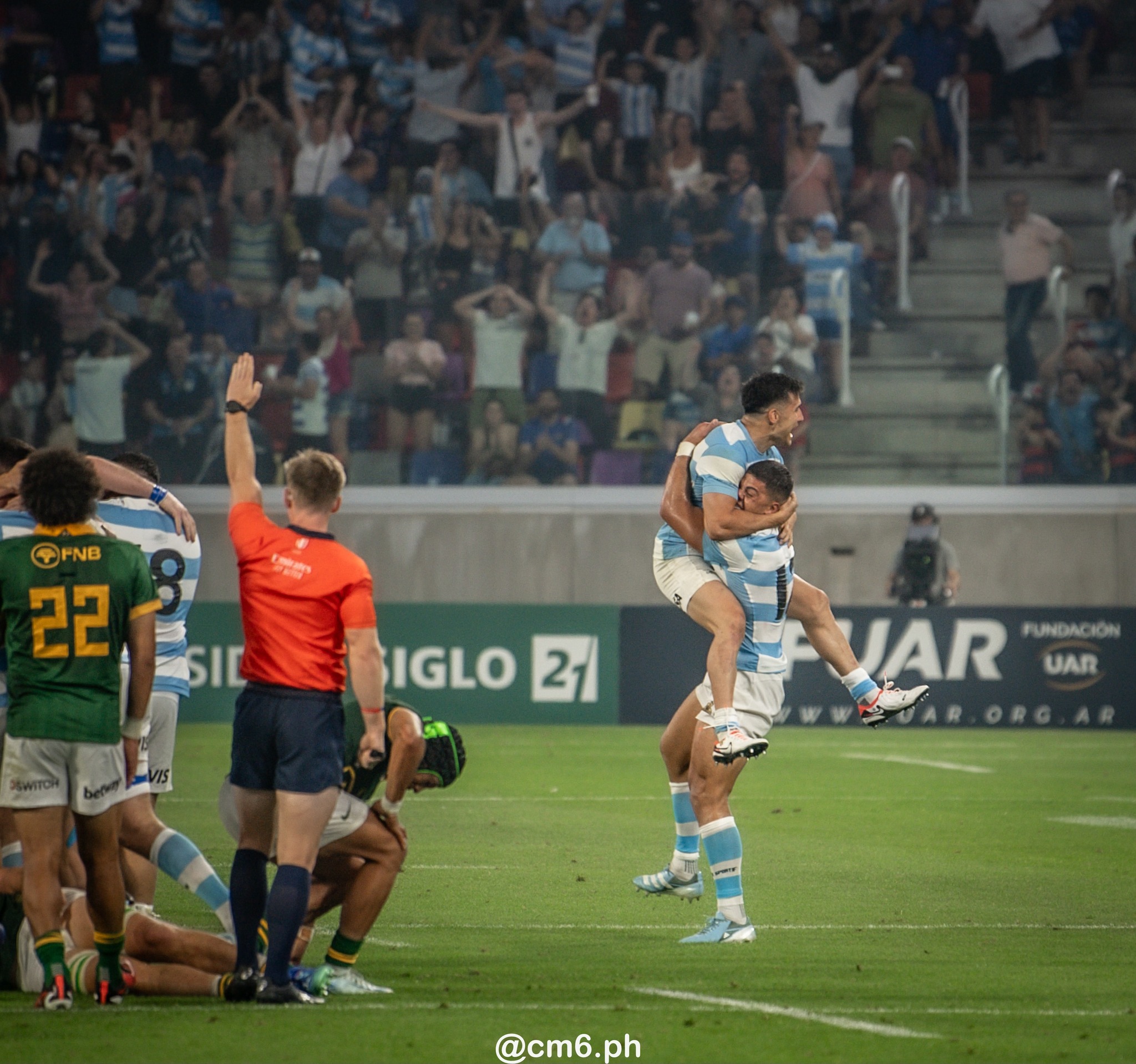  Selección Argentina de Rugby XV - South Africa national rugby union team - Rugby - Rugby Championship 2024 - Los Pumas (29) vs (28) Springboks - Santiago del Estero,  ARG (#RCH24ARGSA0921) Photo by: Christian Mas | Siuxy Sports 2024-09-21