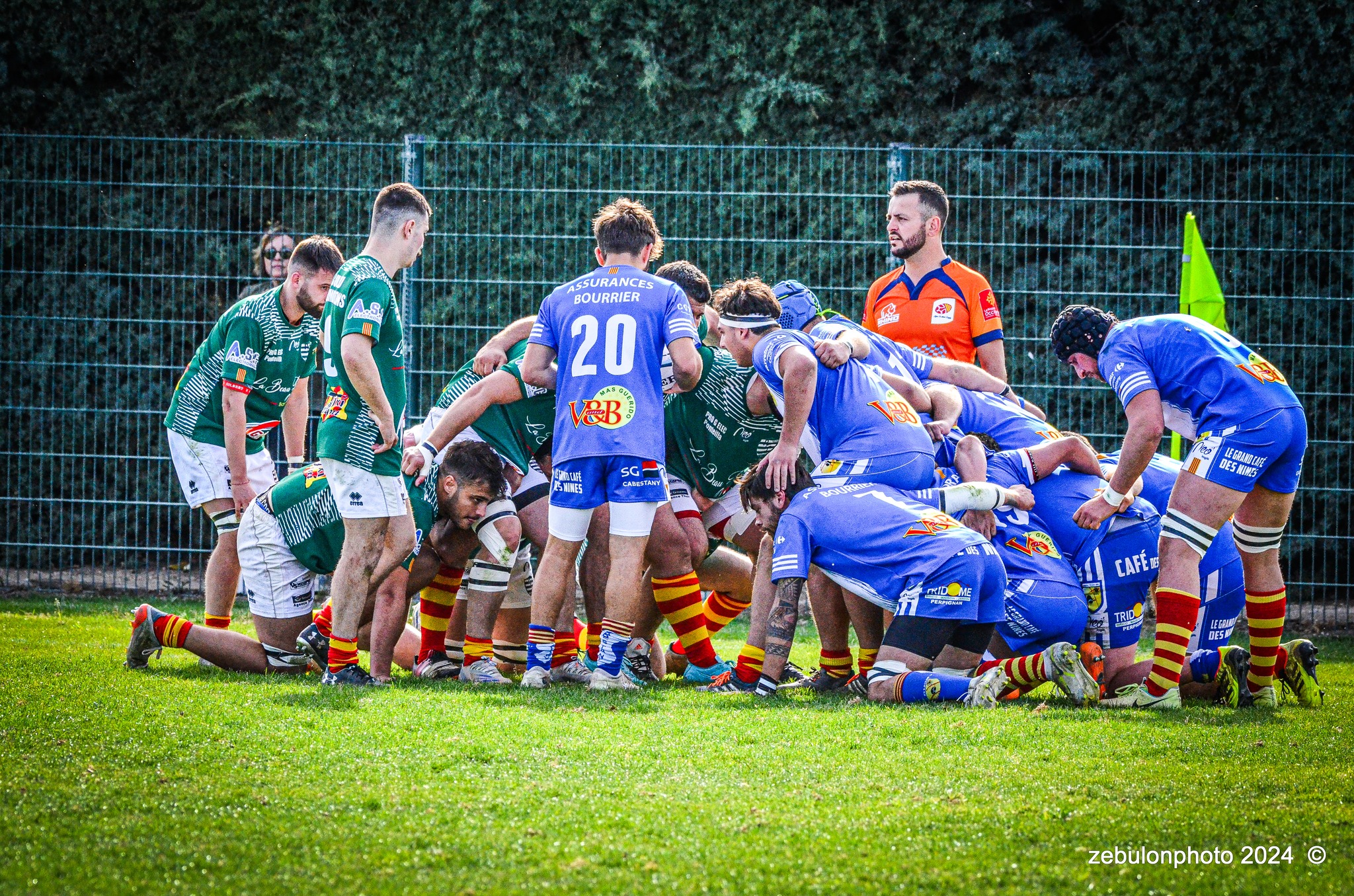  Cabestany Olympique XV - RC Ponteilla - Rugby - FFR Reg3 - Cabestani (15) vs (25) Ponteilla (#FFR24R3CABPON03) Photo by: Photo Zebulon | Siuxy Sports 2024-03-17