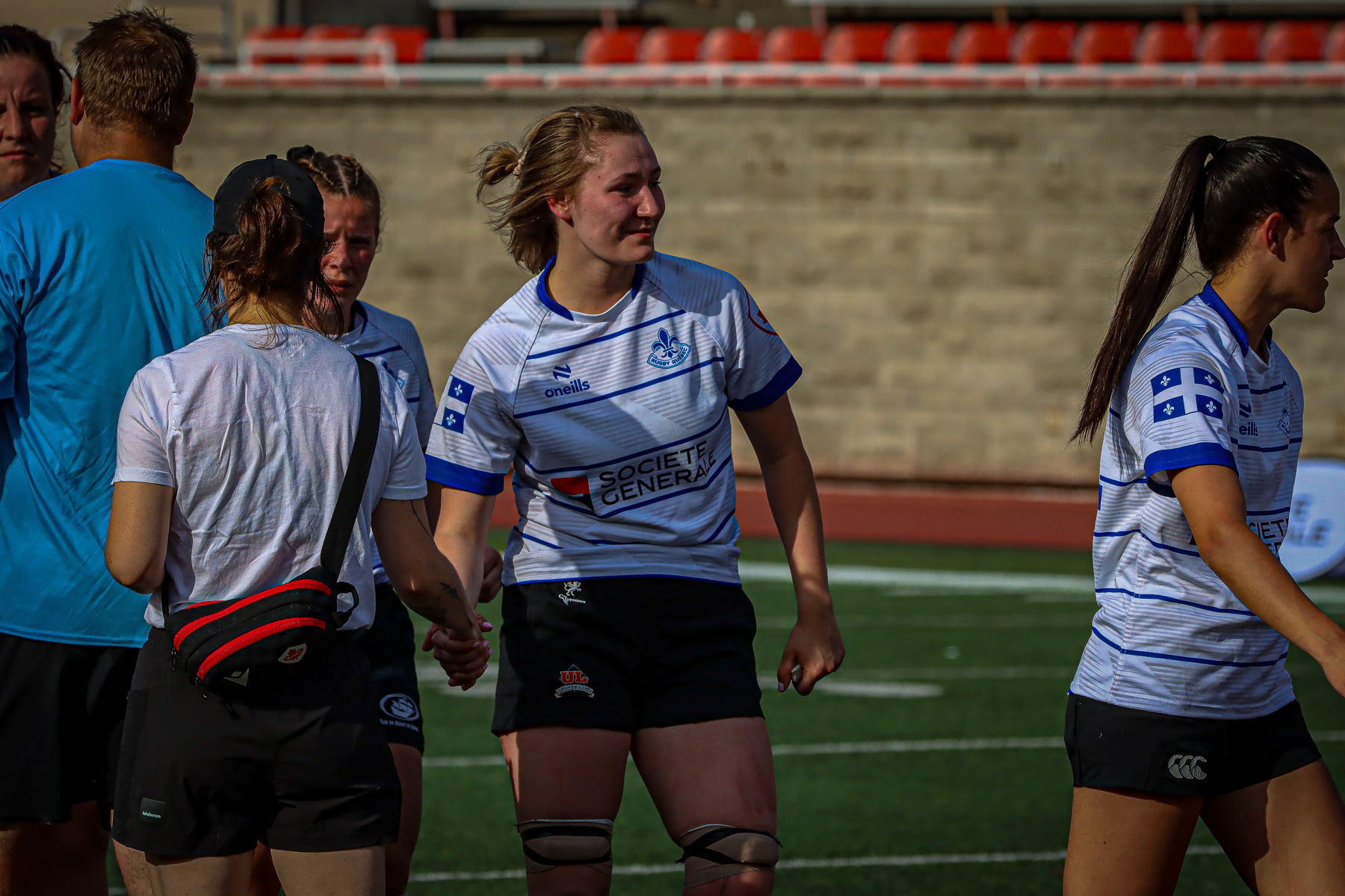  Équipe féminine - Rugby Québec - Ontario Blues (w) - Rugby - QORC-CROQ 2024 - FINALS - QUÉBEC EST (37) VS (13) ONTARIO EST - 1ST POSITION - Reel Mayarts (#QORC24QCEONE16) Photo by: Photo Mayarts | Siuxy Sports 2024-06-01