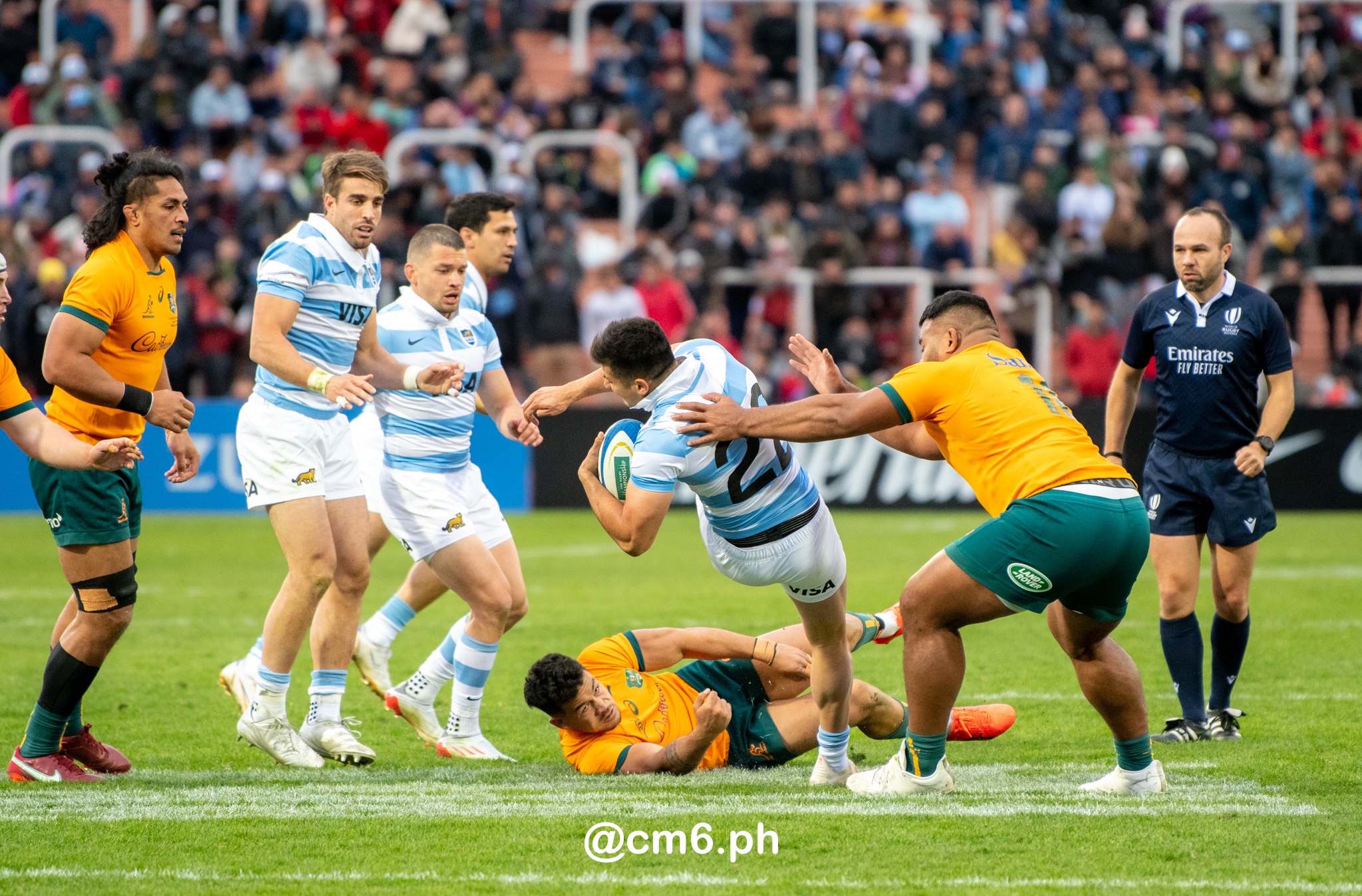  Selección Argentina de Rugby XV - Australia national rugby union team (M) - Rugby - Rugby Championship - Pumas (26) vs (41) Australia - Mendoza - Reel B (#RCH22ARGAUSb07) Photo by: Christian Mas | Siuxy Sports 2022-07-06