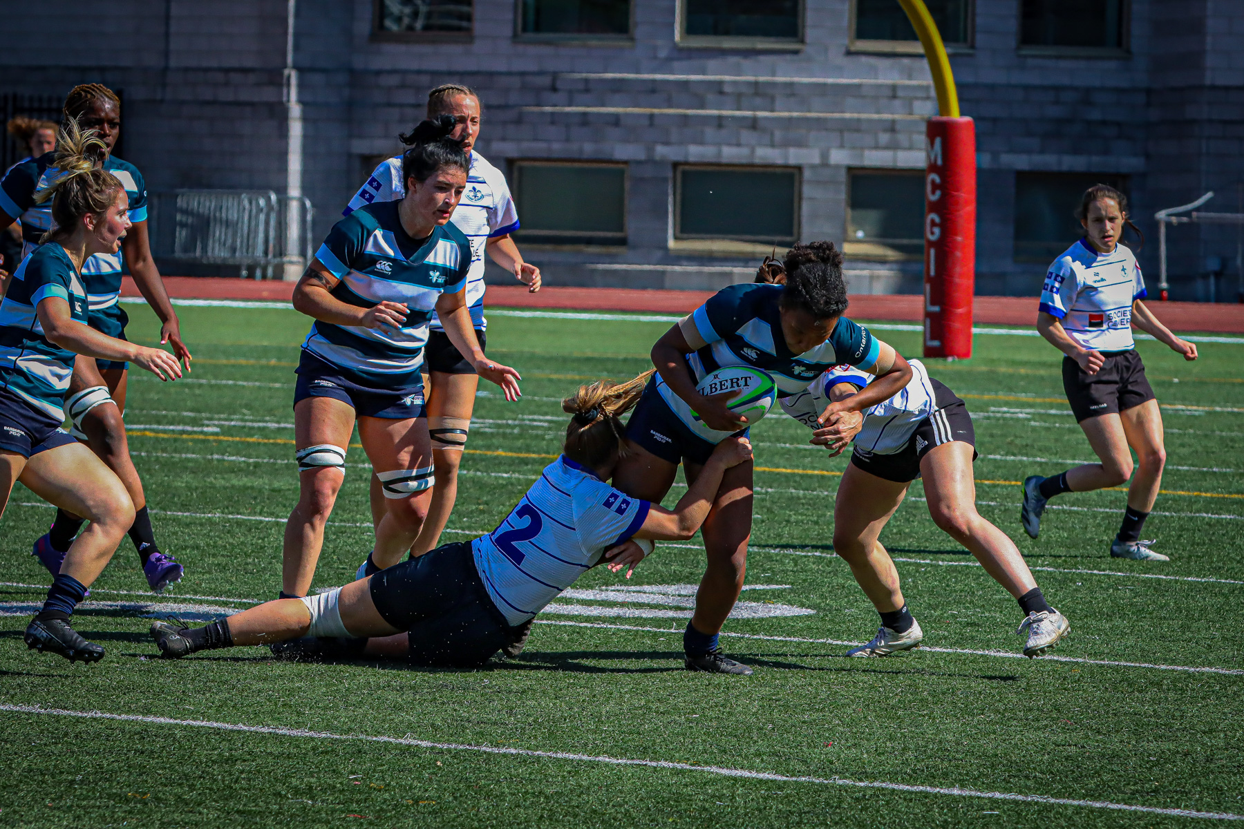  Équipe féminine - Rugby Québec - Ontario Blues (w) - Rugby - QORC-CROQ 2024 - FINALS - QUÉBEC EST (37) VS (13) ONTARIO EST - 1ST POSITION - Reel Mayarts (#QORC24QCEONE16) Photo by: Photo Mayarts | Siuxy Sports 2024-06-01