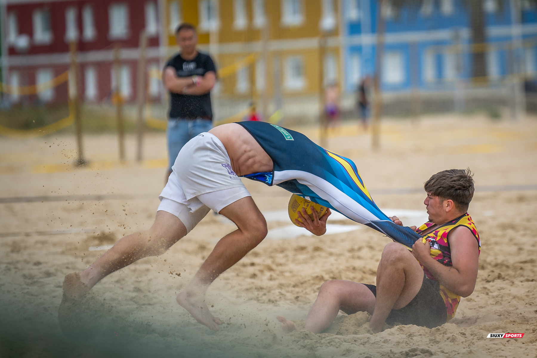  Universitario de Cantabria Rugby Club - Santoña Rugby Club - Rugby Playa - Circuito International del Cantabrico de Rugby Playa - IV Torneo Internacional de Laredo (#2024RugbyPlayaIVLaredo) Photo by: Fredy Monfoto | Siuxy Sports 2024-07-13