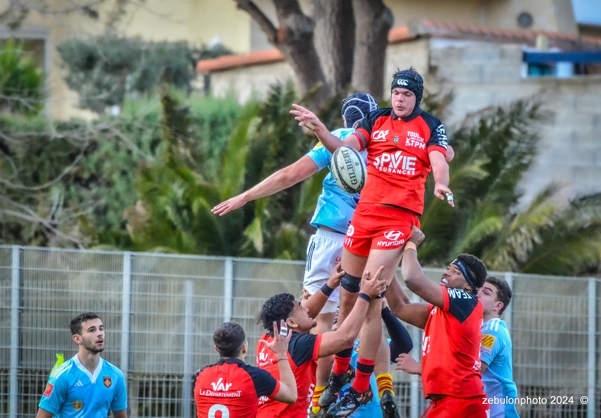  US Arlequins Perpignanais - RC Toulonnais - Rugby - Espoirs - USAP vs RCT (#ESP24USAPRCT02) Photo by: Photo Zebulon | Siuxy Sports 2024-02-10