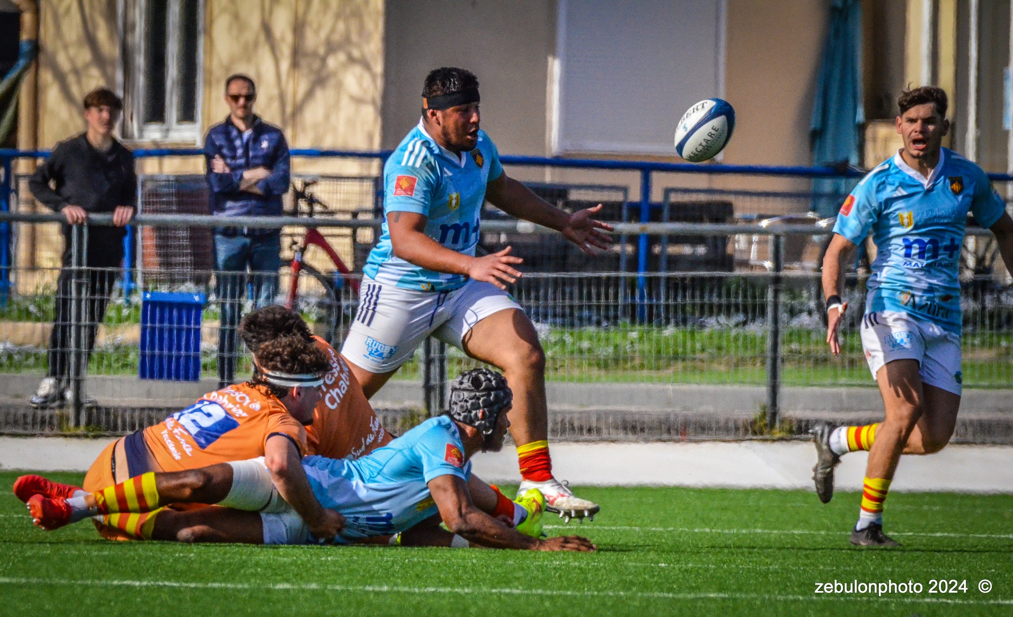  Montpellier Hérault Rugby - US Arlequins Perpignanais - Rugby - 2024 Espoirs - Montpellier (18) vs (7) Perpignan (#ESP24MHRUSAP03) Photo by: Photo Zebulon | Siuxy Sports 2024-03-16