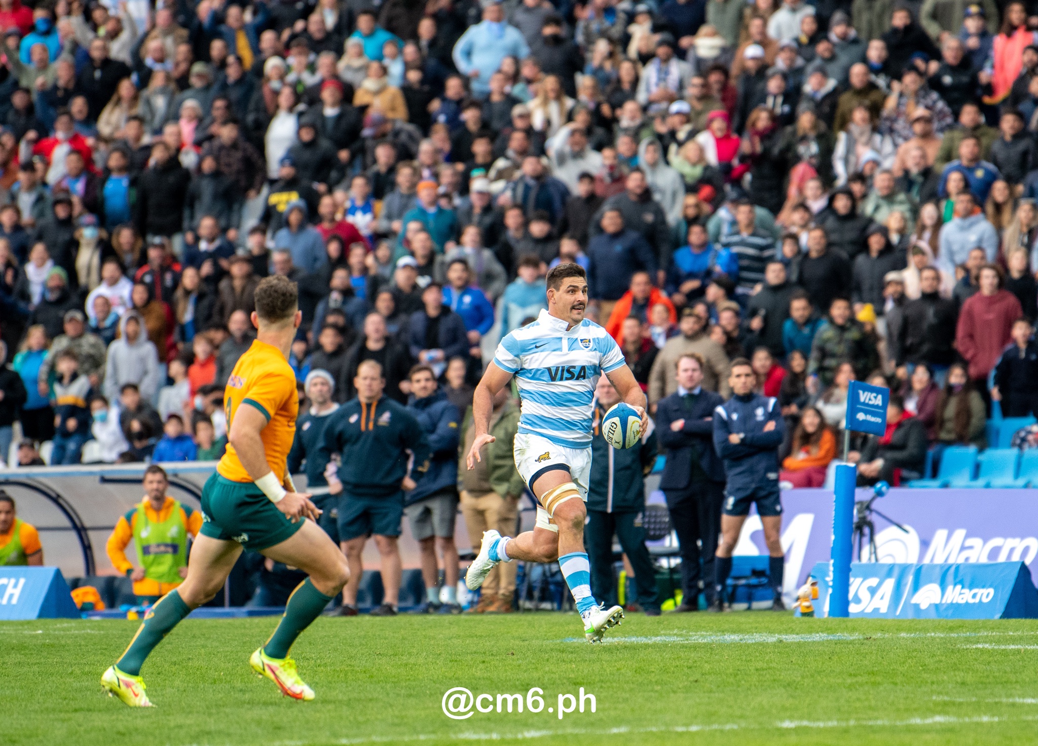  Selección Argentina de Rugby XV - Australia national rugby union team (M) - Rugby - Rugby Championship - Pumas (26) vs (41) Australia - Mendoza - Reel B (#RCH22ARGAUSb07) Photo by: Christian Mas | Siuxy Sports 2022-07-06