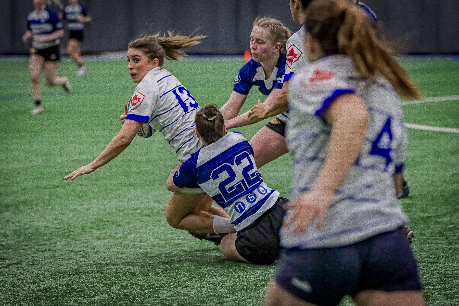 Alexie LACHAPELLE-JOHNSTONE - Frédérique RAJOTTE -  Équipe féminine - Rugby Québec -  - Rugby - QORC-CROQ 2024 - Québec Est (22) vs (16) Québec Ouest  (#RQ24CROQESTOUE04) Photo by: Photo Mayarts | Siuxy Sports 2024-04-01