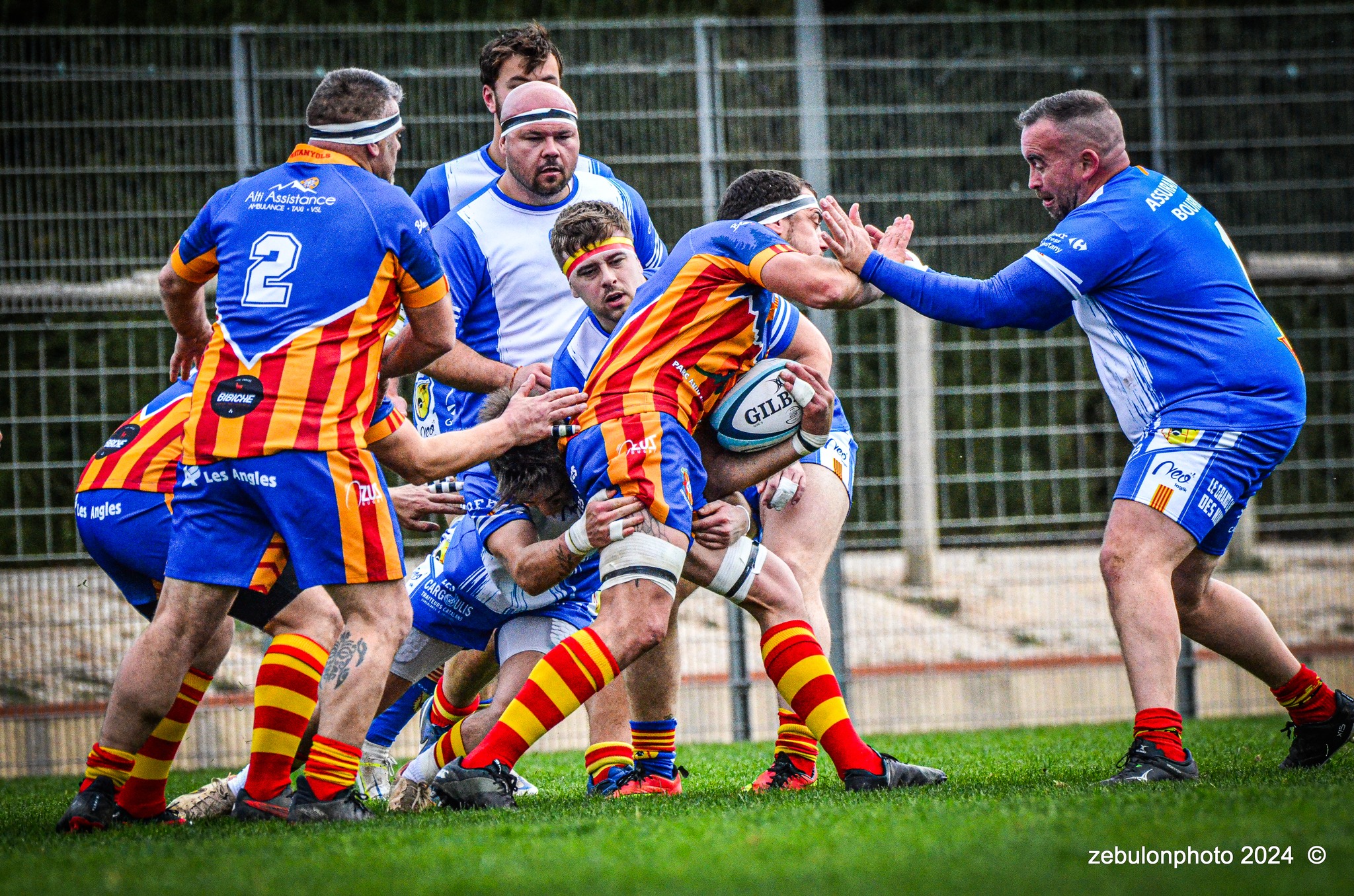  Cabestany Olympique XV - Rugby Athlétique Cerdagne Capcir - Rugby - Ligue Occitanie - Cabestany vs Cerdagne Capcir (#LO24CABRACC01) Photo by: Photo Zebulon | Siuxy Sports 2024-01-27