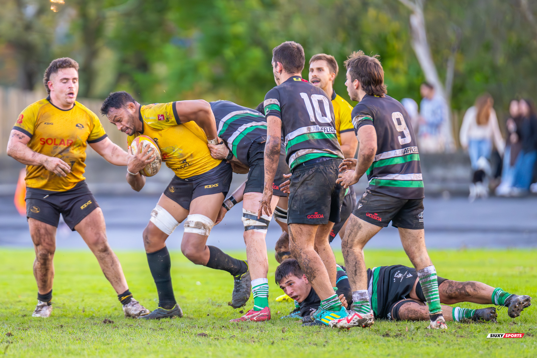 Euken DE IRALA EGUREN - Juan Cruz RODRIGUEZ HERRERA -  Getxo Artea Rugby Taldea - La Única Rugby Taldea - Rugby - FER 2024 - DHB - Getxo RT (91) vs (0) La Unica RT (#FER24DHBGRTLUR11) Photo by: Fredy Monfoto | Siuxy Sports 2023-11-04