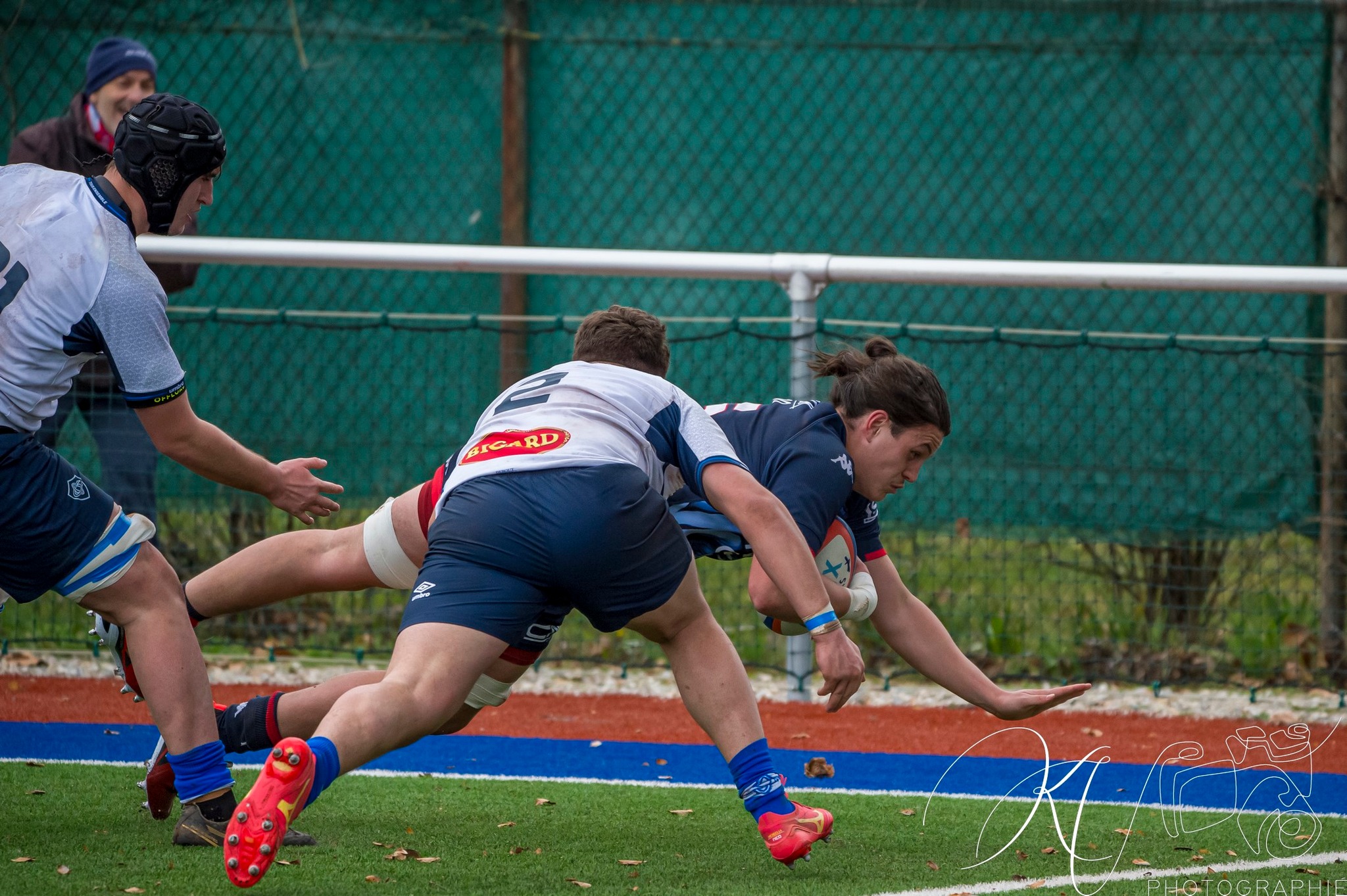 Merlin JAFFRE -  FC Grenoble Rugby - Castres Olympique - Rugby - 2024 Espoirs - FC Grenoble (53) vs (32) Castres Olympique (#ESP24FCGCAS02) Photo by: Karine Valentin | Siuxy Sports 2024-02-17