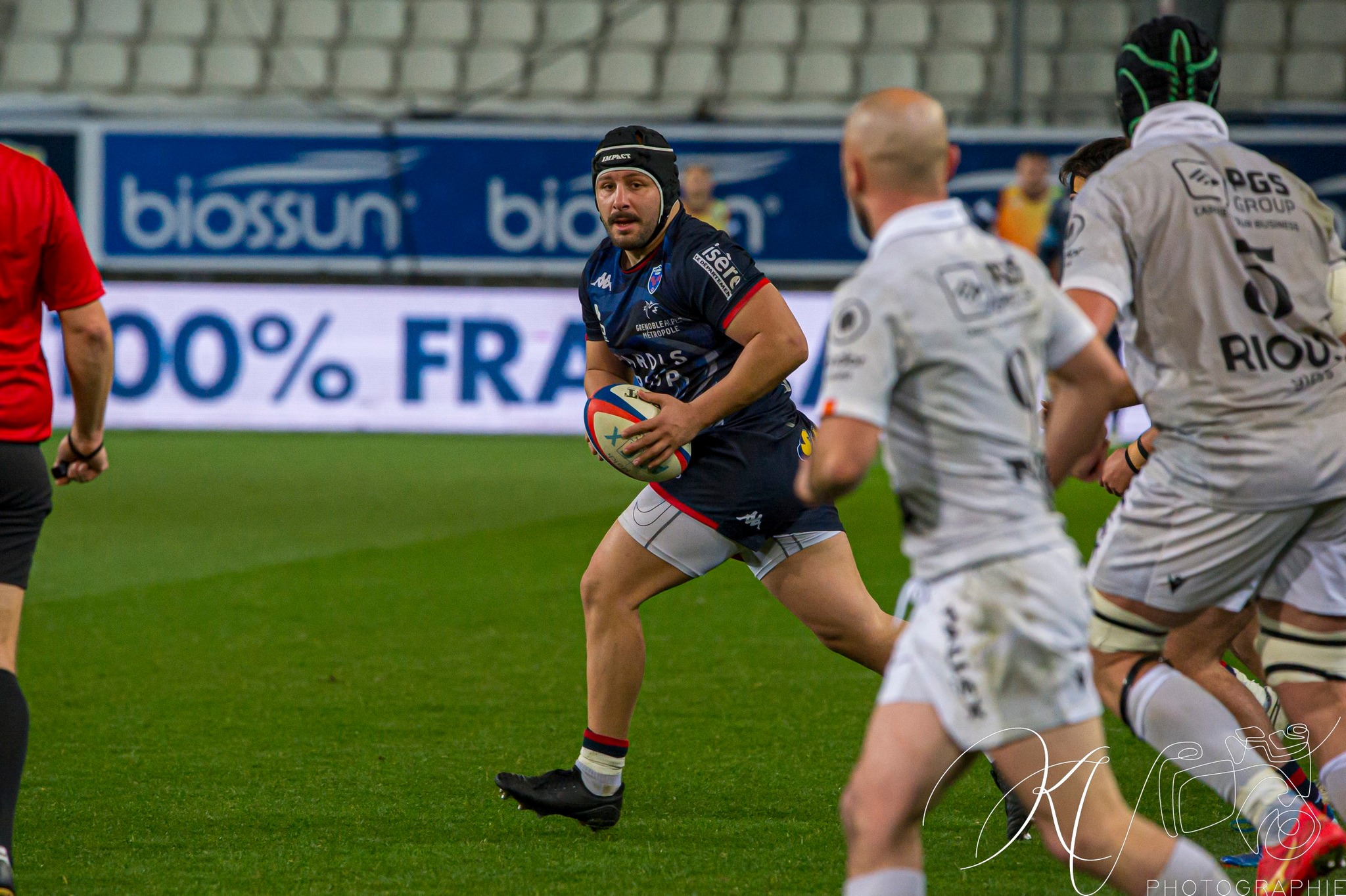 Luka GOGINAVA -  FC Grenoble Rugby - Rouen Normandie Rugby - Rugby - Pro D2 - FC Grenoble (43) vs (16) Rouen (#PD224FCGRNR03) Photo by: Karine Valentin | Siuxy Sports 2024-03-01