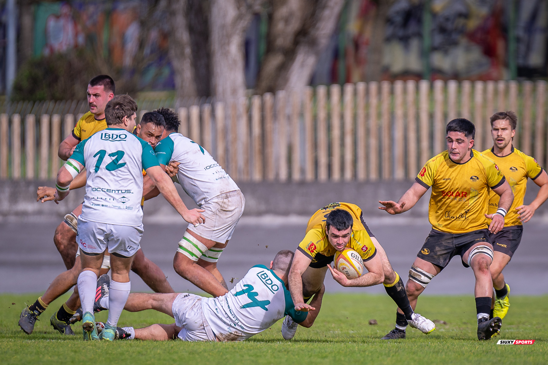 Kerman PASTOR AYO - Juan Cruz RODRIGUEZ HERRERA -  Getxo Artea Rugby Taldea - Rugby Club Valencia - Rugby - FER 2024 - DHB - Getxo RT (14) vs (16) Valencia RC (#FER24DHBGRTVRC01) Photo by: Fredy Monfoto | Siuxy Sports 2024-01-28