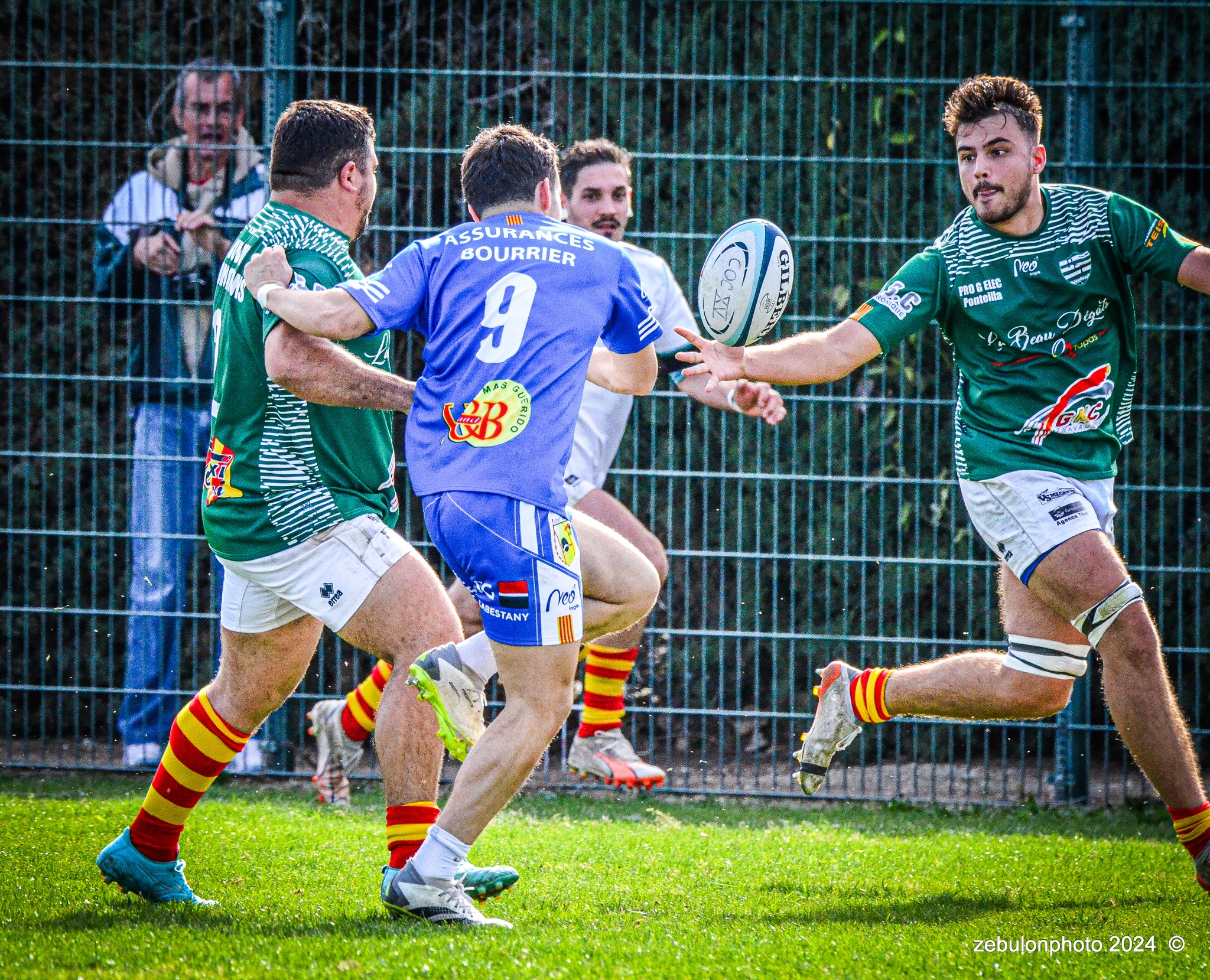  Cabestany Olympique XV - RC Ponteilla - Rugby - FFR Reg3 - Cabestani (15) vs (25) Ponteilla (#FFR24R3CABPON03) Photo by: Photo Zebulon | Siuxy Sports 2024-03-17