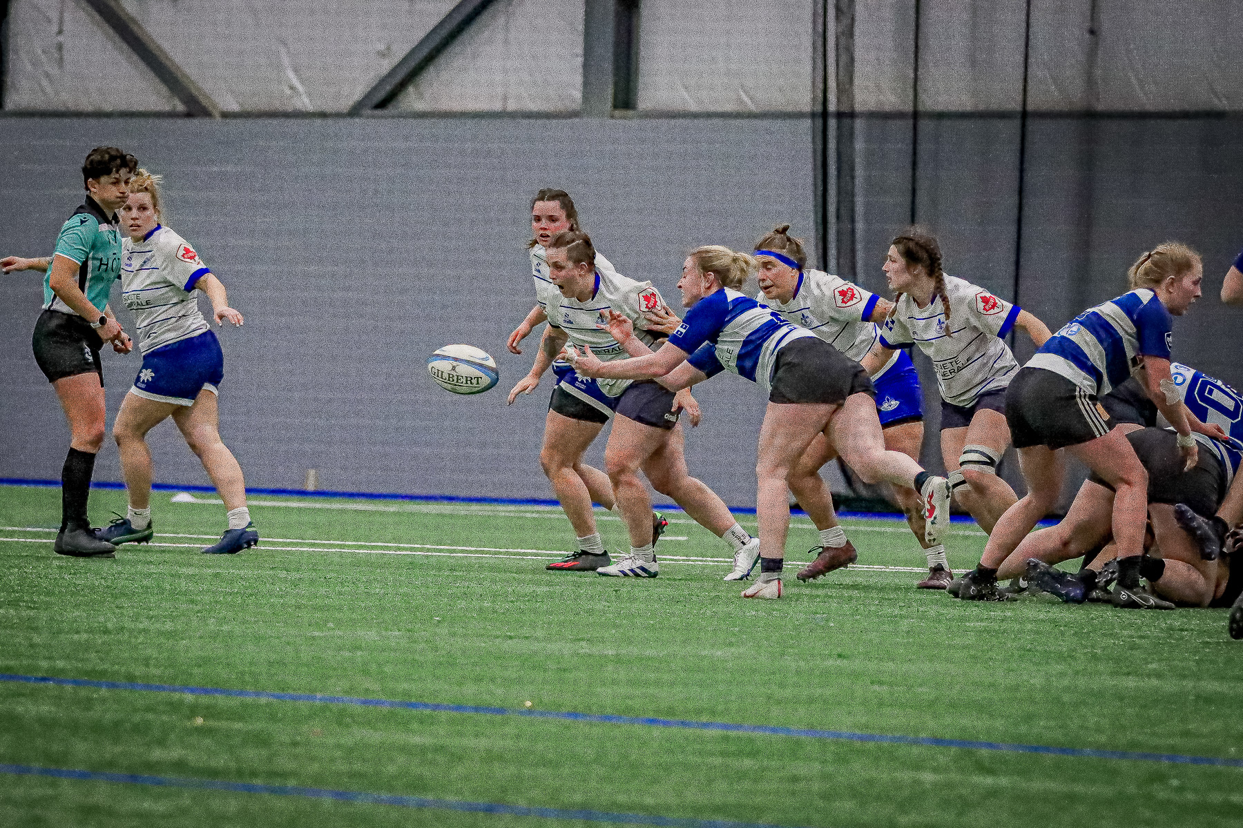 Alexie LACHAPELLE-JOHNSTONE - Carolane LARIVIÈRE -  Équipe féminine - Rugby Québec -  - Rugby - QORC-CROQ 2024 - Québec Est (22) vs (16) Québec Ouest  (#RQ24CROQESTOUE04) Photo by: Photo Mayarts | Siuxy Sports 2024-04-01