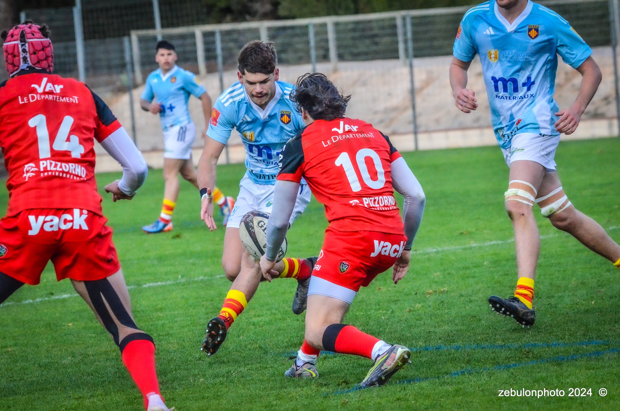  US Arlequins Perpignanais - RC Toulonnais - Rugby - Espoirs - USAP vs RCT (#ESP24USAPRCT02) Photo by: Photo Zebulon | Siuxy Sports 2024-02-10