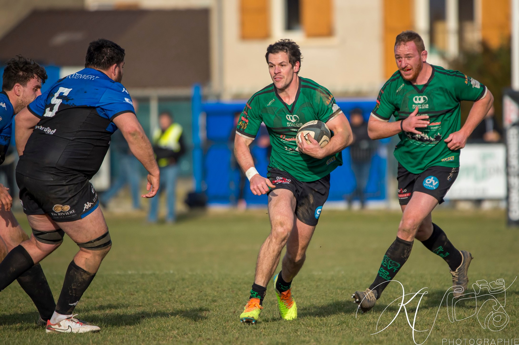  US Vinay - Rugby Club des Vallons de la Tour - Rugby - FED2 2024 - US Vinay (34) vs (25) RC des Vallons de la Tour (#FED224USVVDT01) Photo by: Karine Valentin | Siuxy Sports 2024-01-28