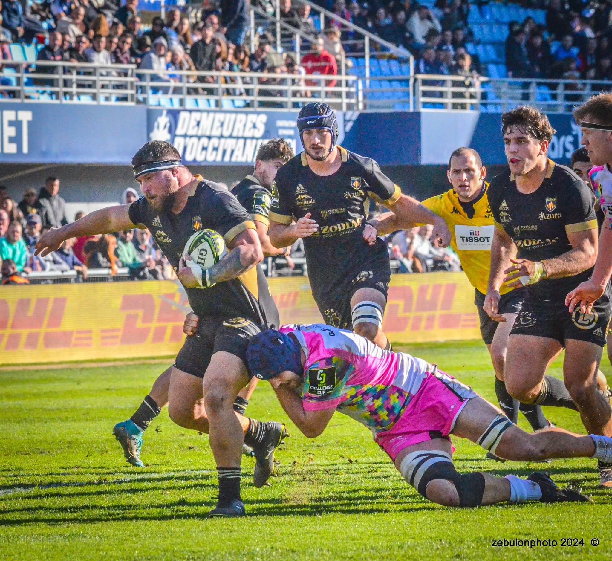  US Arlequins Perpignanais - Newcastle Falcons - Rugby - Challenge Cup - Perpignan (23) vs (32) Newcastle Falcons (#CC24USAPNF01) Photo by: Photo Zebulon | Siuxy Sports 2024-01-21