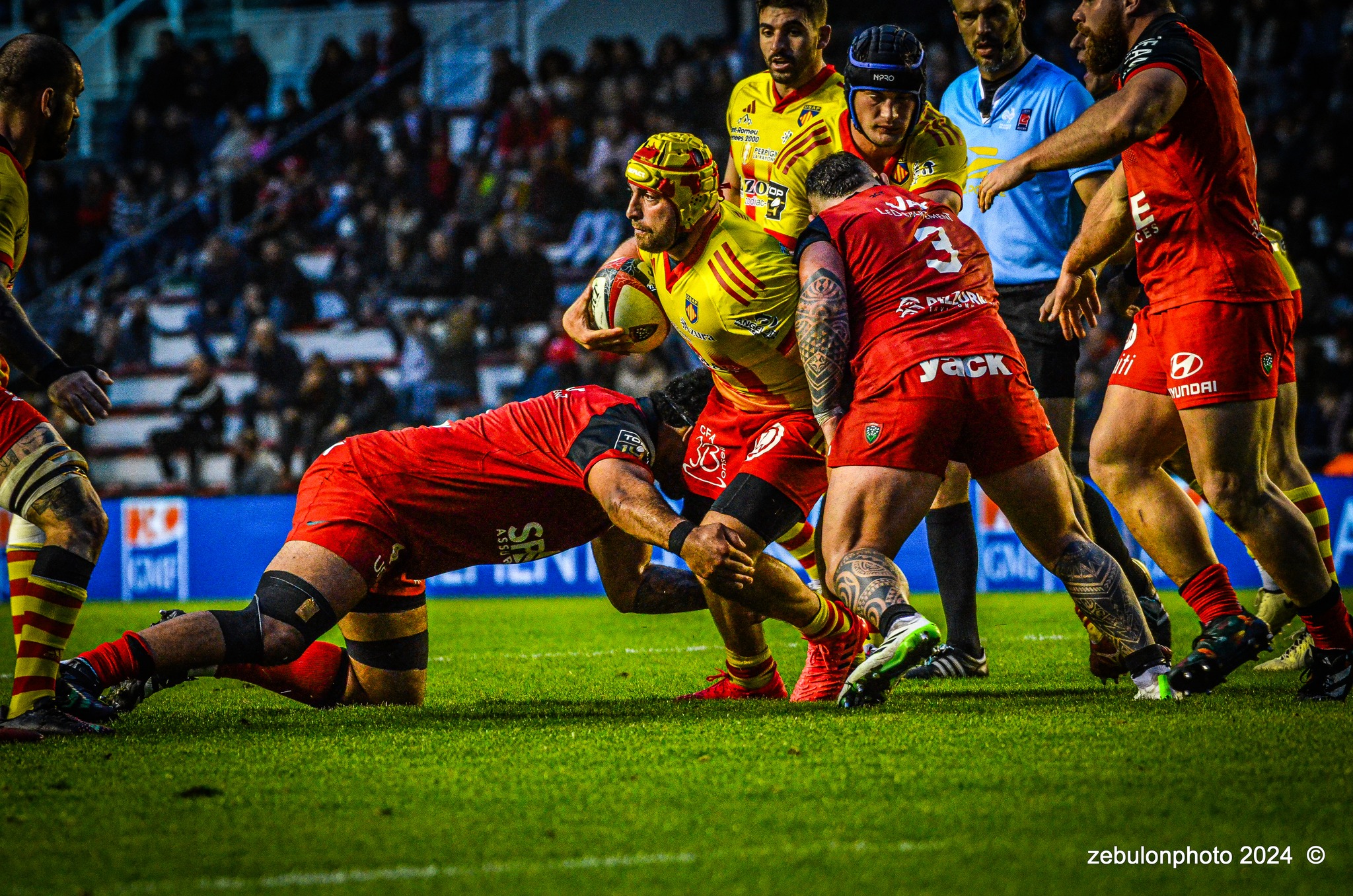  RC Toulonnais - US Arlequins Perpignanais - Rugby - TOP 14 - Toulon (44) vs (22) Perpignan (#TOP1424RCTUSAP03) Photo by: Photo Zebulon | Siuxy Sports 2024-03-02