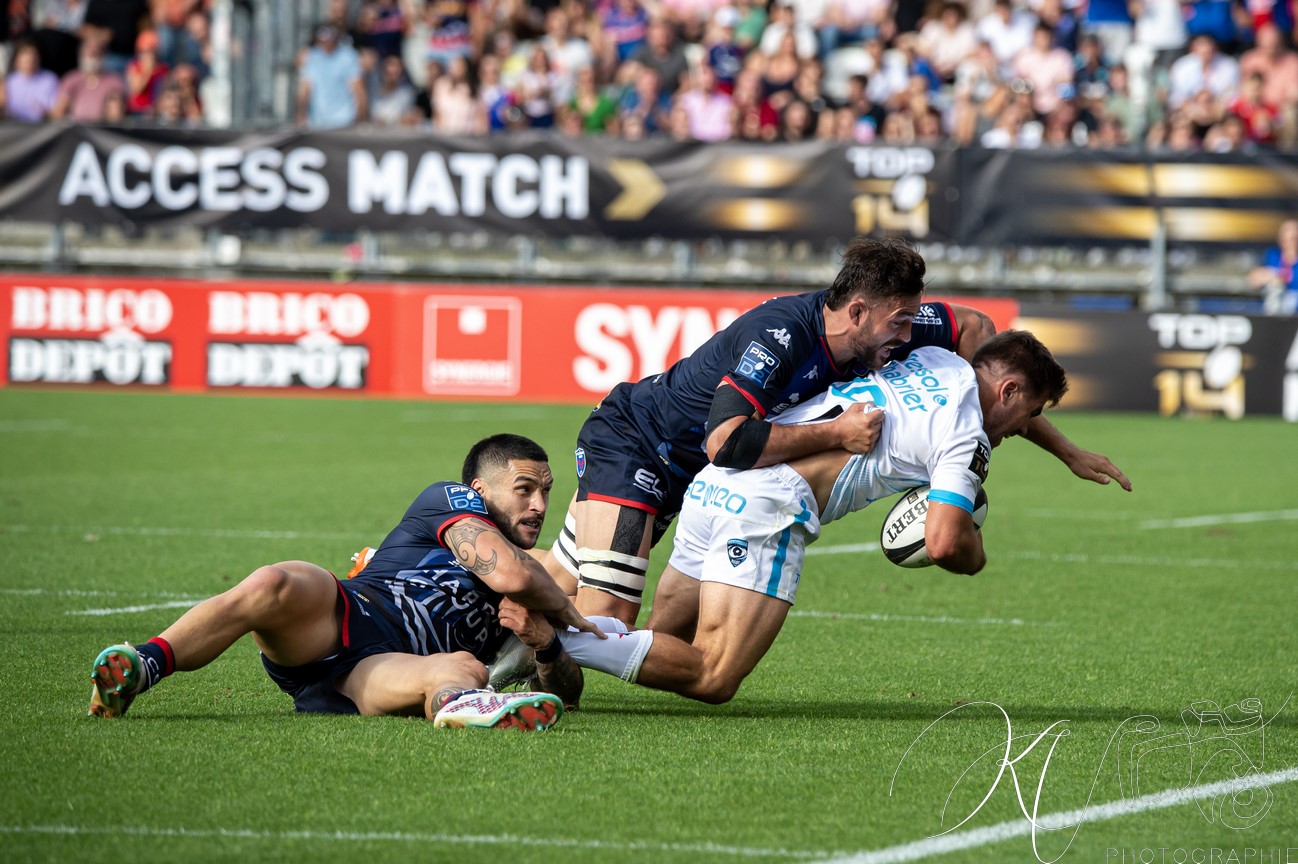  FC Grenoble Rugby - Montpellier Hérault Rugby - Rugby - FFR - 2024 - Access Match -  FC Grenoble (18) vs (20) Montpellier (#FFR24FCGMHR06) Photo by: Karine Valentin | Siuxy Sports 2024-06-16