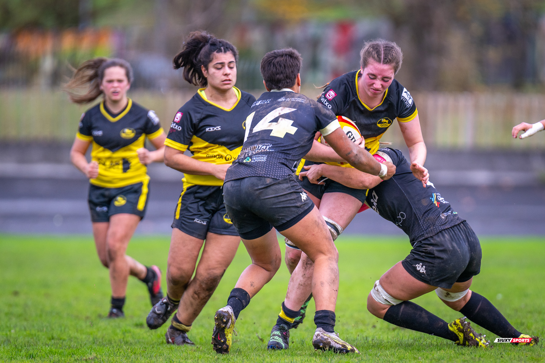  Getxo Artea Rugby Taldea - Rugby Turia - Rugby - FER 2023 - DHB F - Getxo Neskak Rt (25) vs (0) Rugby Turia (#FER23DHBGNRT12) Photo by: Fredy Monfoto | Siuxy Sports 2023-12-10