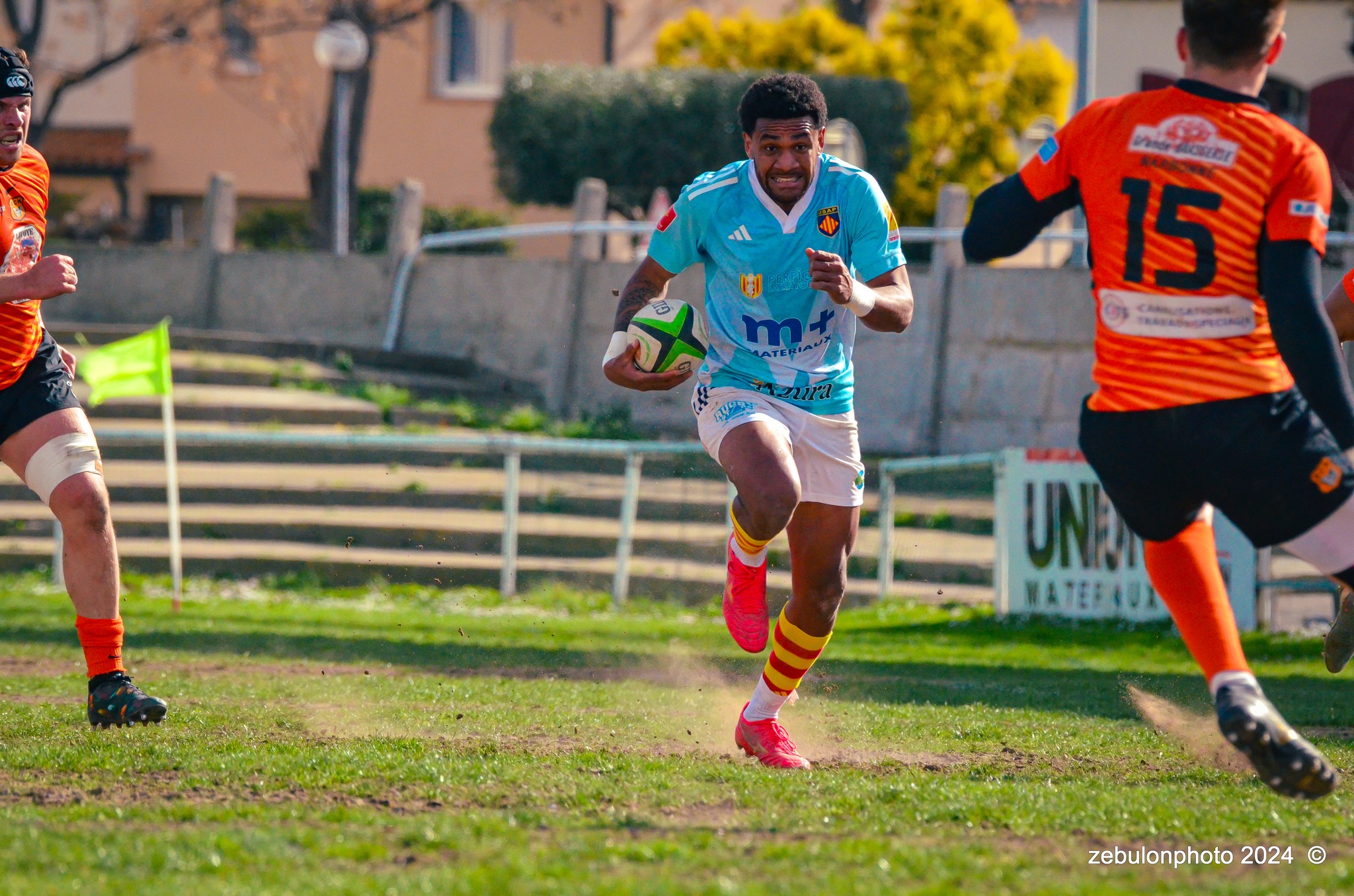  Racing Club Narbonnais - US Arlequins Perpignanais - Rugby - Espoirs - Narbonne vs USAP (#ESP24RCNUSAP02) Photo by: Photo Zebulon | Siuxy Sports 2024-02-17