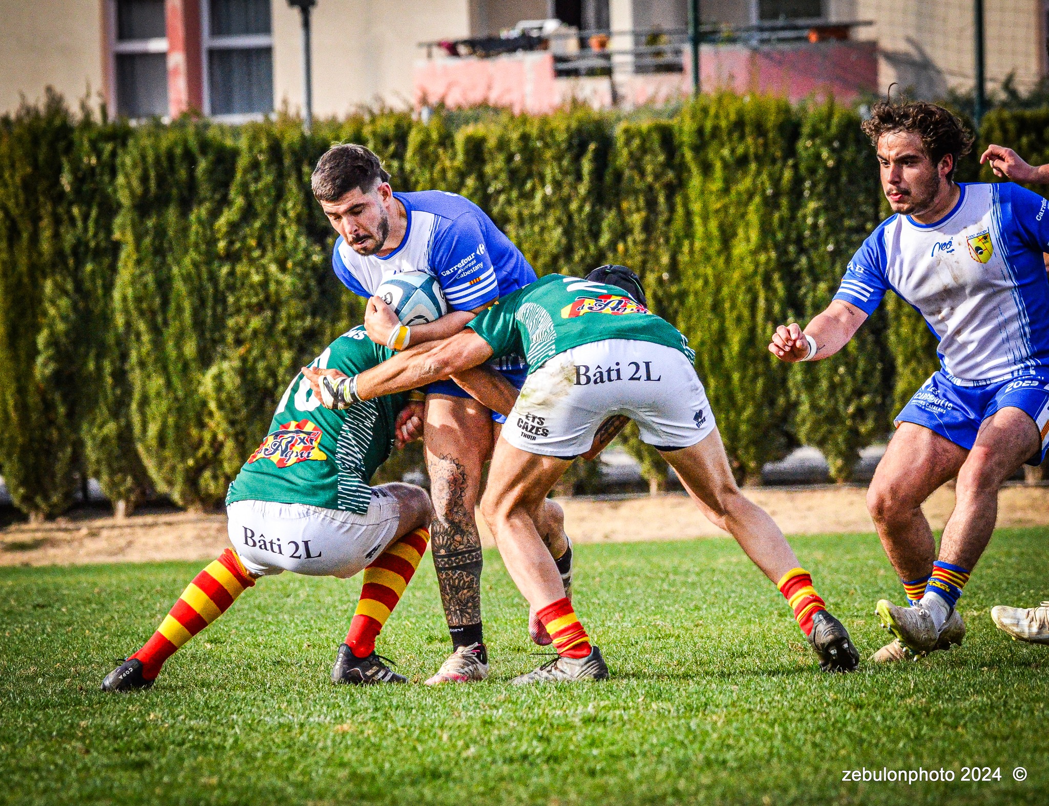  Cabestany Olympique XV - RC Ponteilla - Rugby - FFR Reg3 - Cabestani (15) vs (25) Ponteilla (#FFR24R3CABPON03) Photo by: Photo Zebulon | Siuxy Sports 2024-03-17