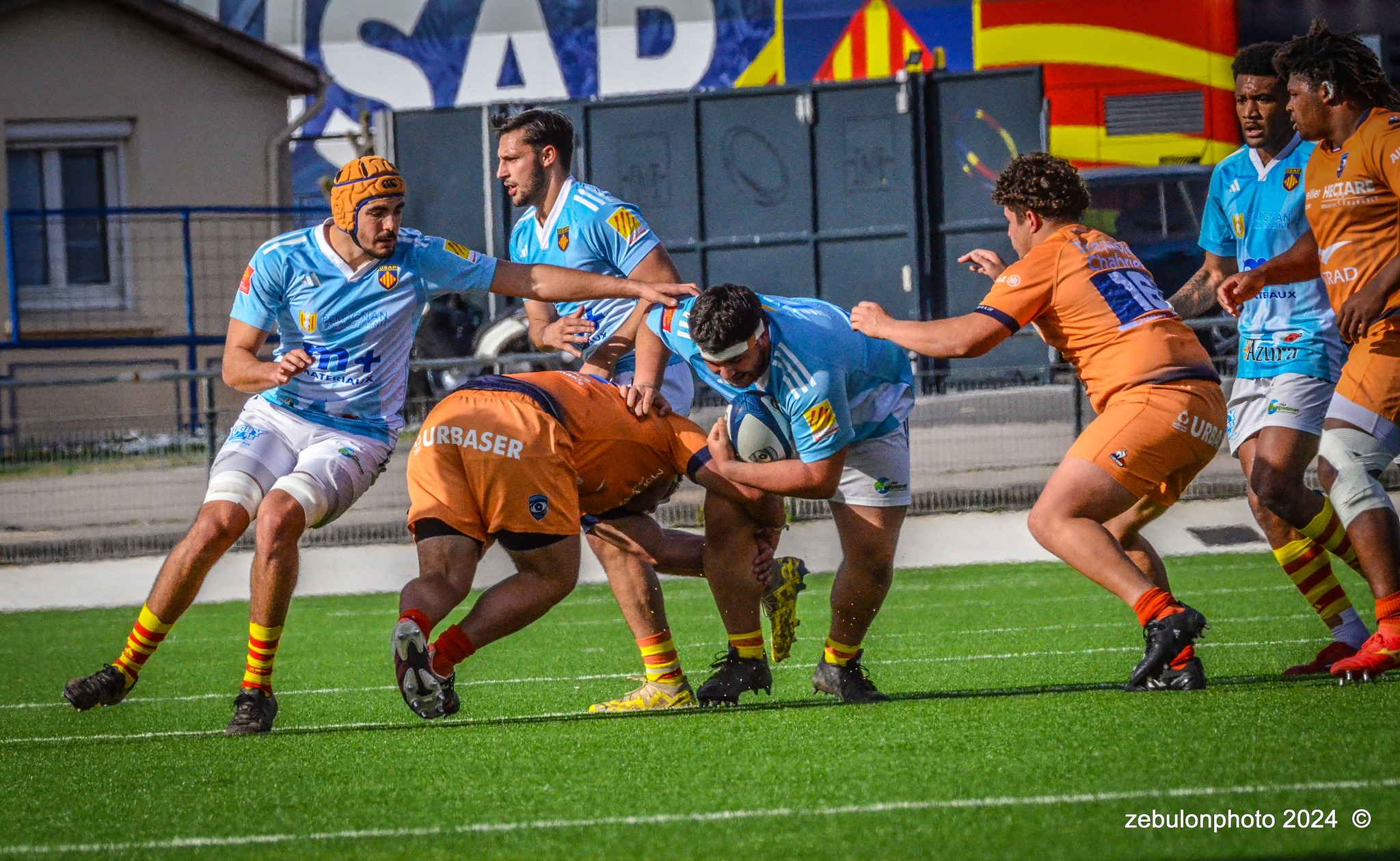  Montpellier Hérault Rugby - US Arlequins Perpignanais - Rugby - 2024 Espoirs - Montpellier (18) vs (7) Perpignan (#ESP24MHRUSAP03) Photo by: Photo Zebulon | Siuxy Sports 2024-03-16