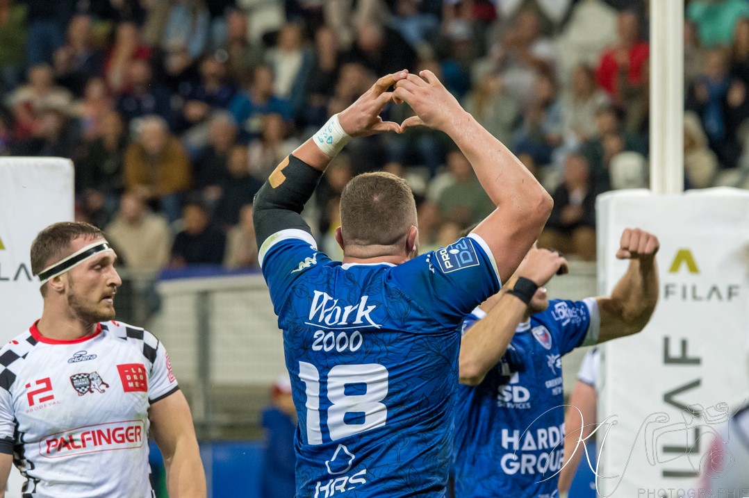  FC Grenoble Rugby - Valence Romans DR - Rugby - PRO D2 2024 - FC Grenoble (44) vs (22) Valence Romans DR (#PROD224FCGVRDR10) Photo by: Karine Valentin | Siuxy Sports 2024-10-11