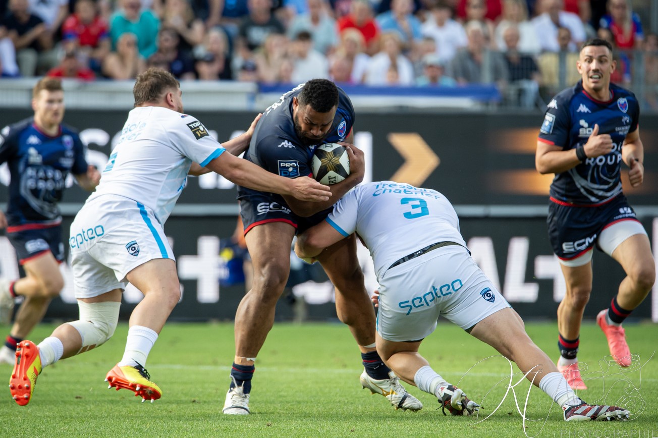  FC Grenoble Rugby - Montpellier Hérault Rugby - Rugby - FFR - 2024 - Access Match -  FC Grenoble (18) vs (20) Montpellier (#FFR24FCGMHR06) Photo by: Karine Valentin | Siuxy Sports 2024-06-16