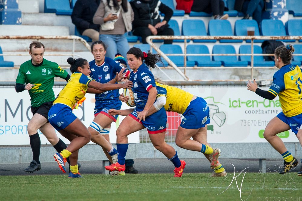  ASM Romagnat rugby féminin - FC Grenoble Rugby - Rugby - FFR 2024 Elite 1 Fém - ASM Romagnat (32) vs (8) Amazones FC Grenoble  (#FFR24E1FASMRFCG11) Photo by: Karine Valentin | Siuxy Sports 2024-11-17