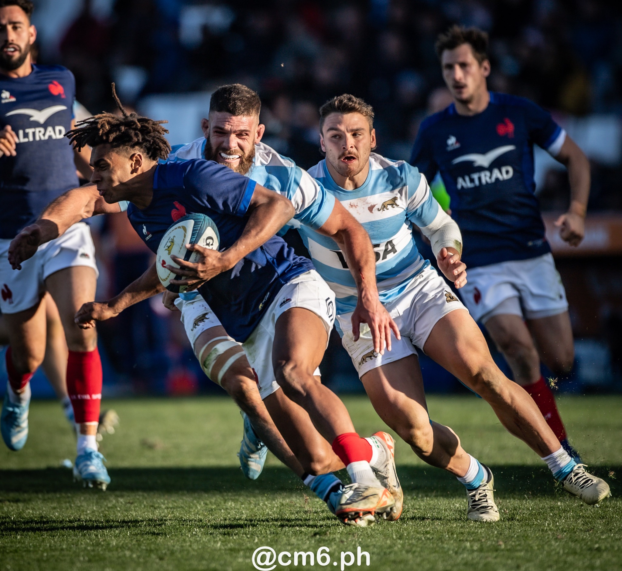 Mateo CARRERAS - Marcos KREMER -  Selección Argentina de Rugby XV - Équipe de France de rugby à XV - Rugby - 2024 - Los Pumas - Argentina (13) vs (28) Francia (#2024PUMFRA07) Photo by: Christian Mas | Siuxy Sports 2024-07-06