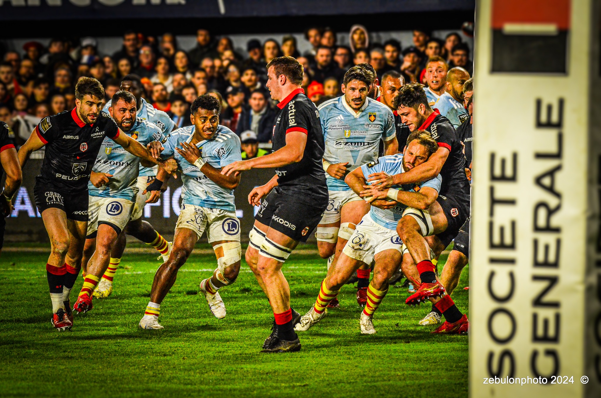  US Arlequins Perpignanais - RC Toulonnais - Rugby - TOP 14 - Perpignan (27) vs (17) RC Toulonnais (#TOP1424USAPRCT03) Photo by: Photo Zebulon | Siuxy Sports 2024-03-09