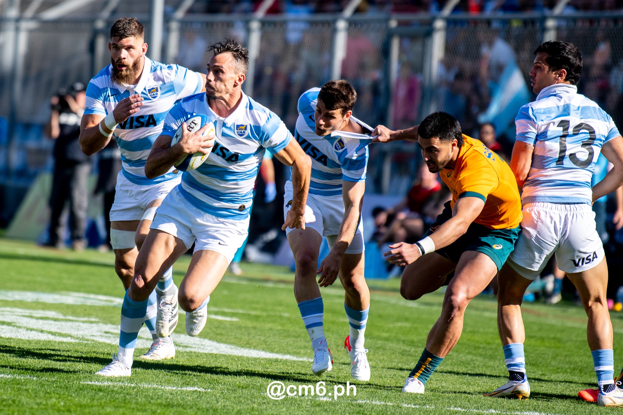  Selección Argentina de Rugby XV - Australia national rugby union team (M) - Rugby - Rugby Championship - Pumas (26) vs (41) Australia - Mendoza - Reel B (#RCH22ARGAUSb07) Photo by: Christian Mas | Siuxy Sports 2022-07-06