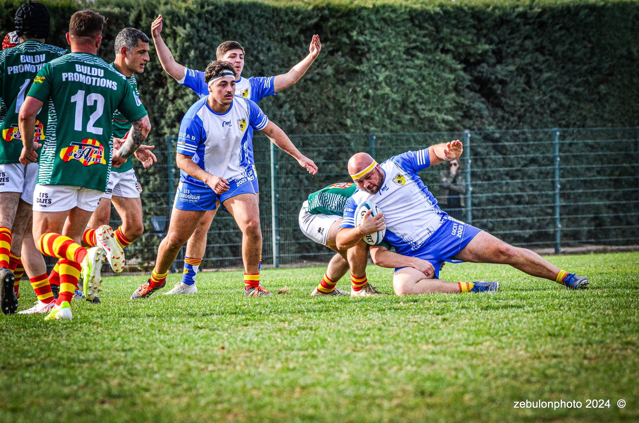  Cabestany Olympique XV - RC Ponteilla - Rugby - FFR Reg3 - Cabestani (15) vs (25) Ponteilla (#FFR24R3CABPON03) Photo by: Photo Zebulon | Siuxy Sports 2024-03-17