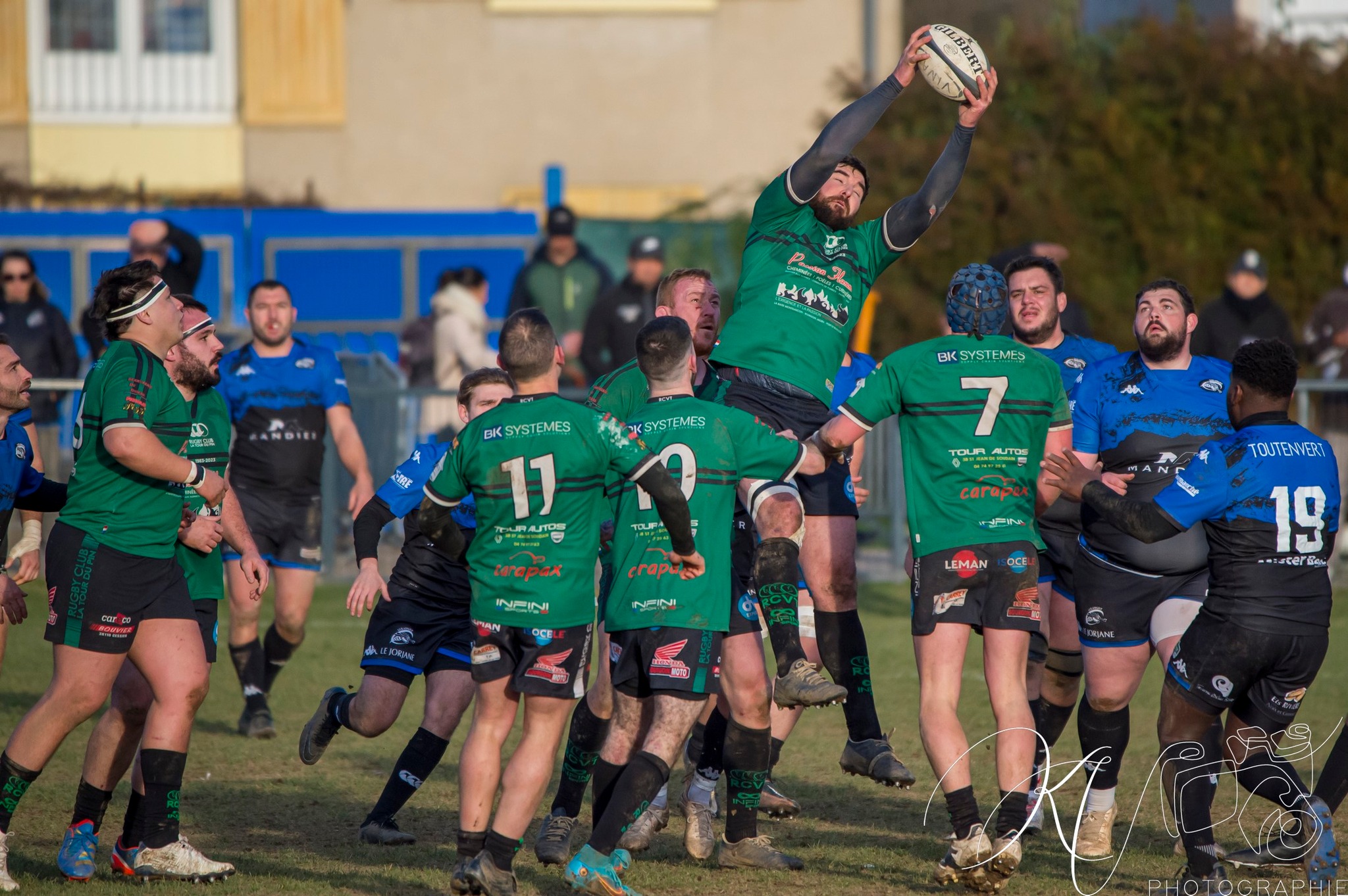  US Vinay - Rugby Club des Vallons de la Tour - Rugby - FED2 2024 - US Vinay (34) vs (25) RC des Vallons de la Tour (#FED224USVVDT01) Photo by: Karine Valentin | Siuxy Sports 2024-01-28