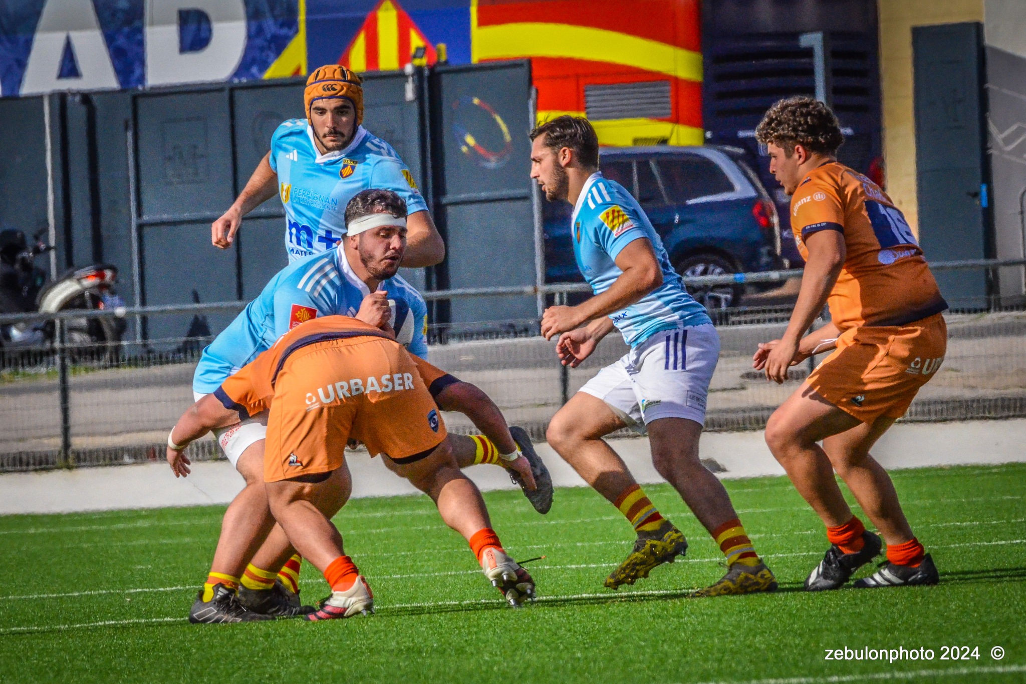  Montpellier Hérault Rugby - US Arlequins Perpignanais - Rugby - 2024 Espoirs - Montpellier (18) vs (7) Perpignan (#ESP24MHRUSAP03) Photo by: Photo Zebulon | Siuxy Sports 2024-03-16