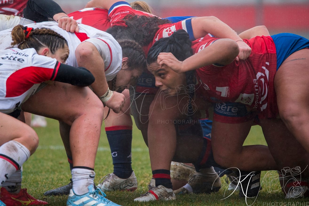  FC Grenoble Rugby - Stade Toulousain - Rugby - FFR 2024 - Élite 1 Fém - FC Grenoble (15) vs (15) Stade Toulousain RF (#FFR24E1FFCGST12) Photo by: Karine Valentin | Siuxy Sports 2024-12-07