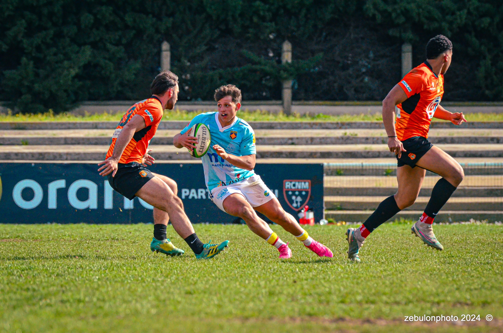  Racing Club Narbonnais - US Arlequins Perpignanais - Rugby - Espoirs - Narbonne vs USAP (#ESP24RCNUSAP02) Photo by: Photo Zebulon | Siuxy Sports 2024-02-17