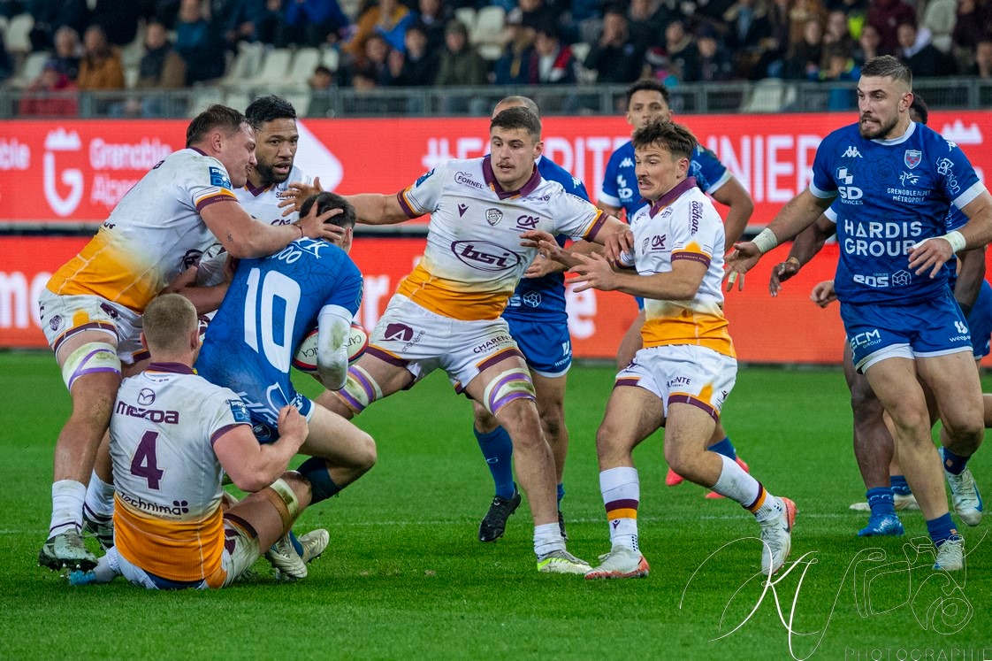  FC Grenoble Rugby - Soyaux Angoulême - Rugby - FFR 2024 - Pro D2 - FC Grenoble Rugby (37) vs (7) Soyaux Angouleme (#PD224PD2FCGSO11) Photo by: Karine Valentin | Siuxy Sports 2024-11-15