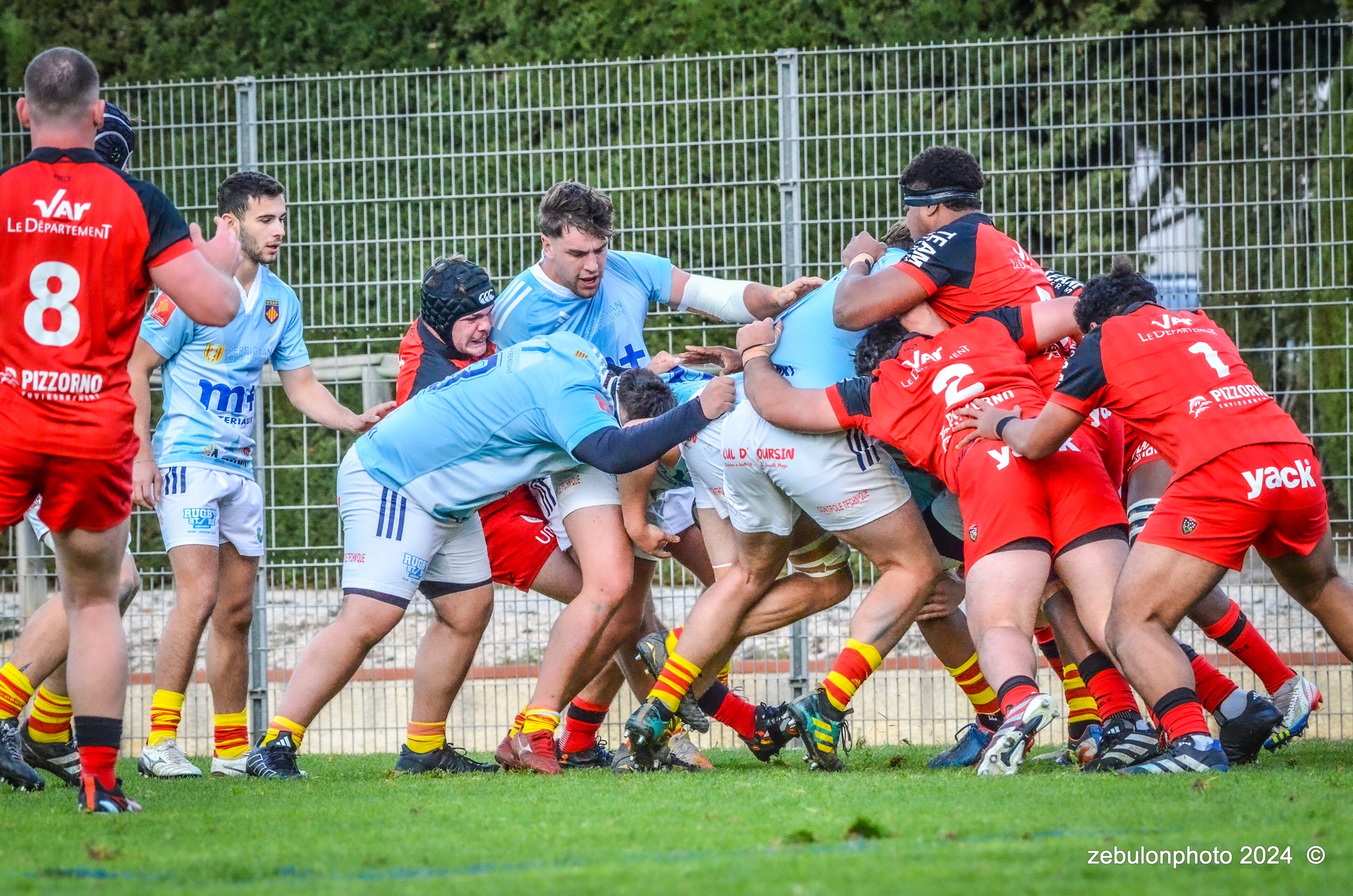  US Arlequins Perpignanais - RC Toulonnais - Rugby - Espoirs - USAP vs RCT (#ESP24USAPRCT02) Photo by: Photo Zebulon | Siuxy Sports 2024-02-10