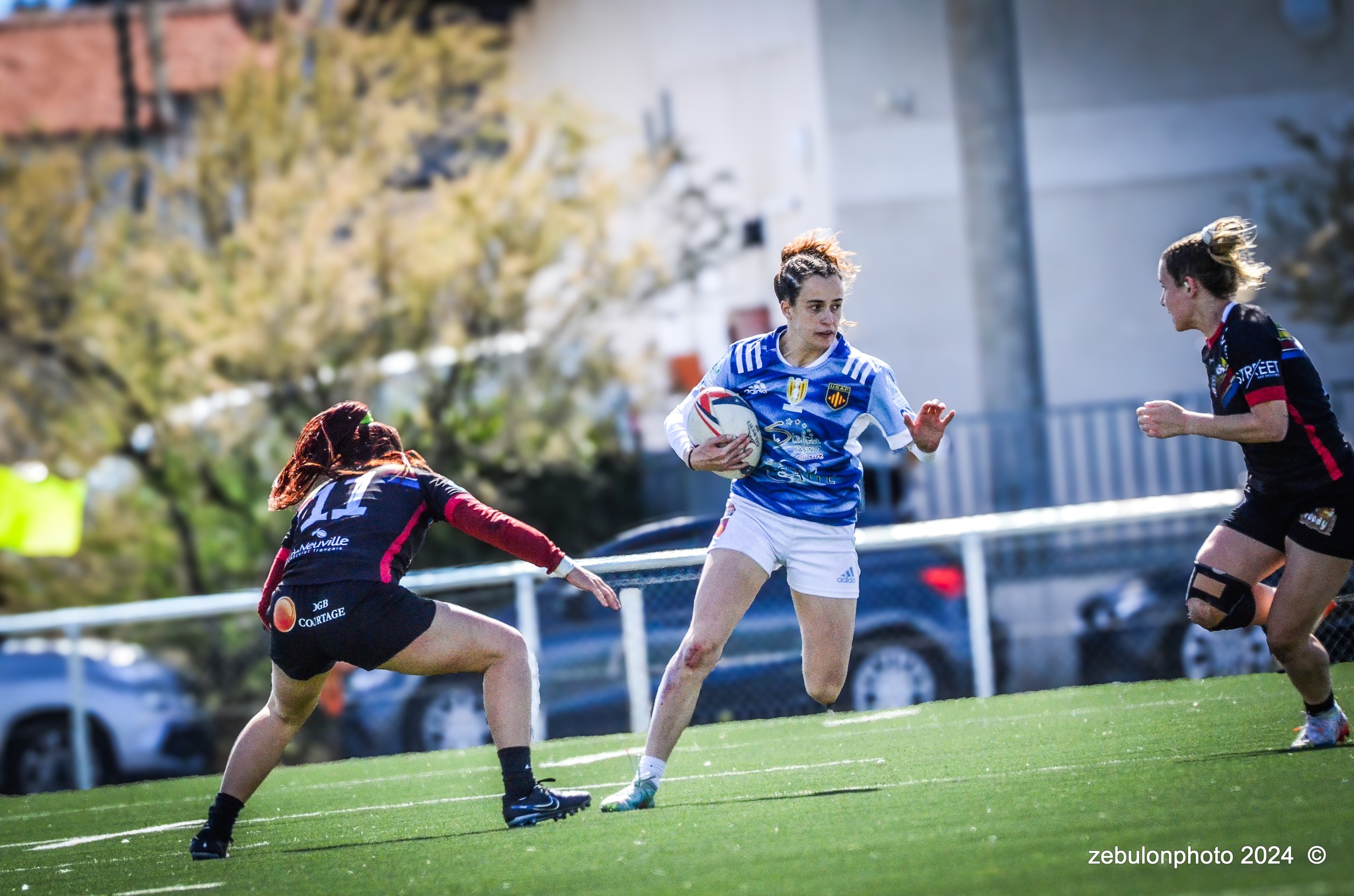  US Arlequins Perpignanais - RC Toulonnais - Rugby - FFR 2024 - Fed 2 Fém - USAP XV (5) vs (10) Toulon    (#FFR24F2FPERTOU03) Photo by: Photo Zebulon | Siuxy Sports 2024-03-31