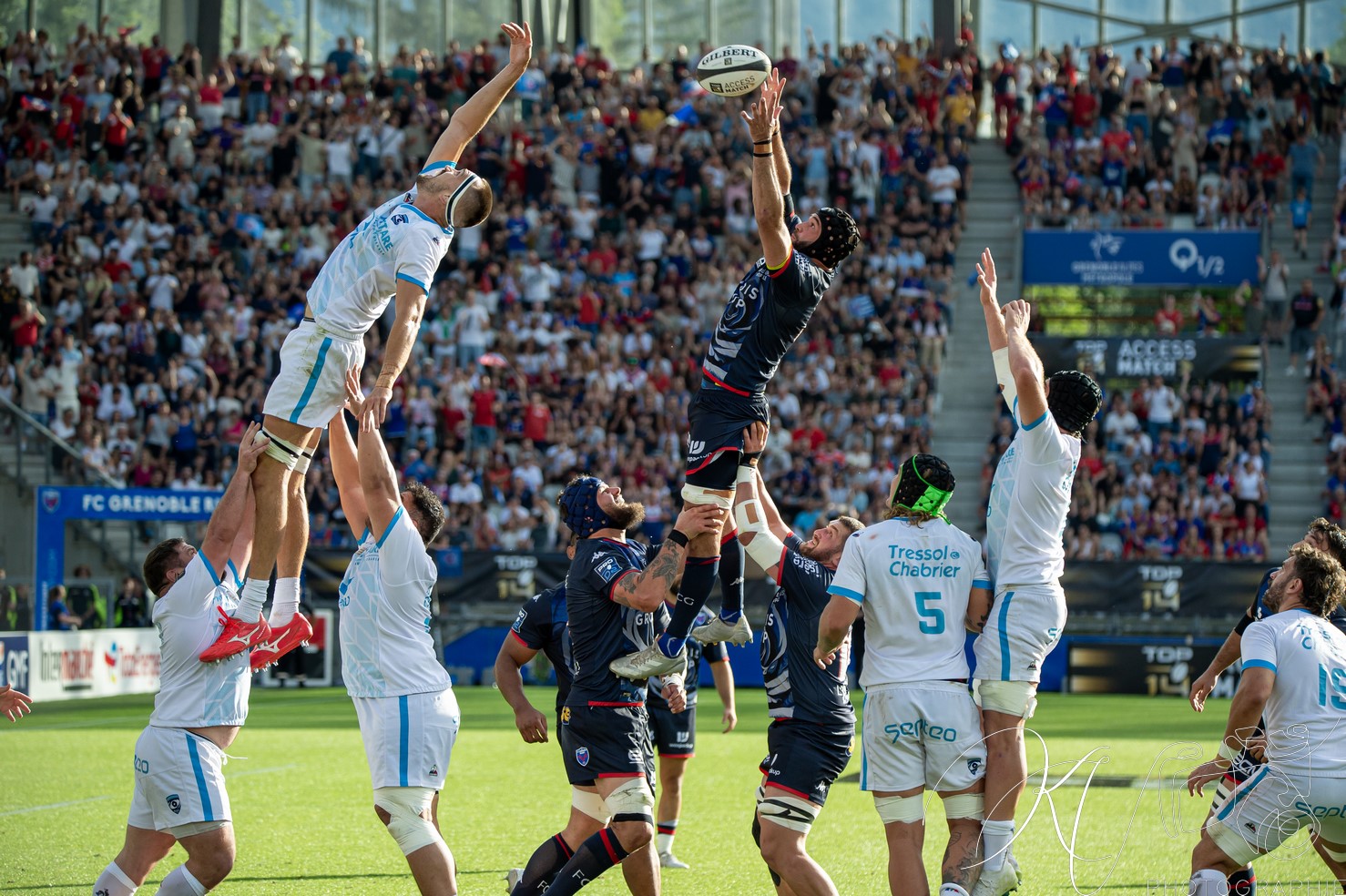  FC Grenoble Rugby - Montpellier Hérault Rugby - Rugby - FFR - 2024 - Access Match -  FC Grenoble (18) vs (20) Montpellier (#FFR24FCGMHR06) Photo by: Karine Valentin | Siuxy Sports 2024-06-16