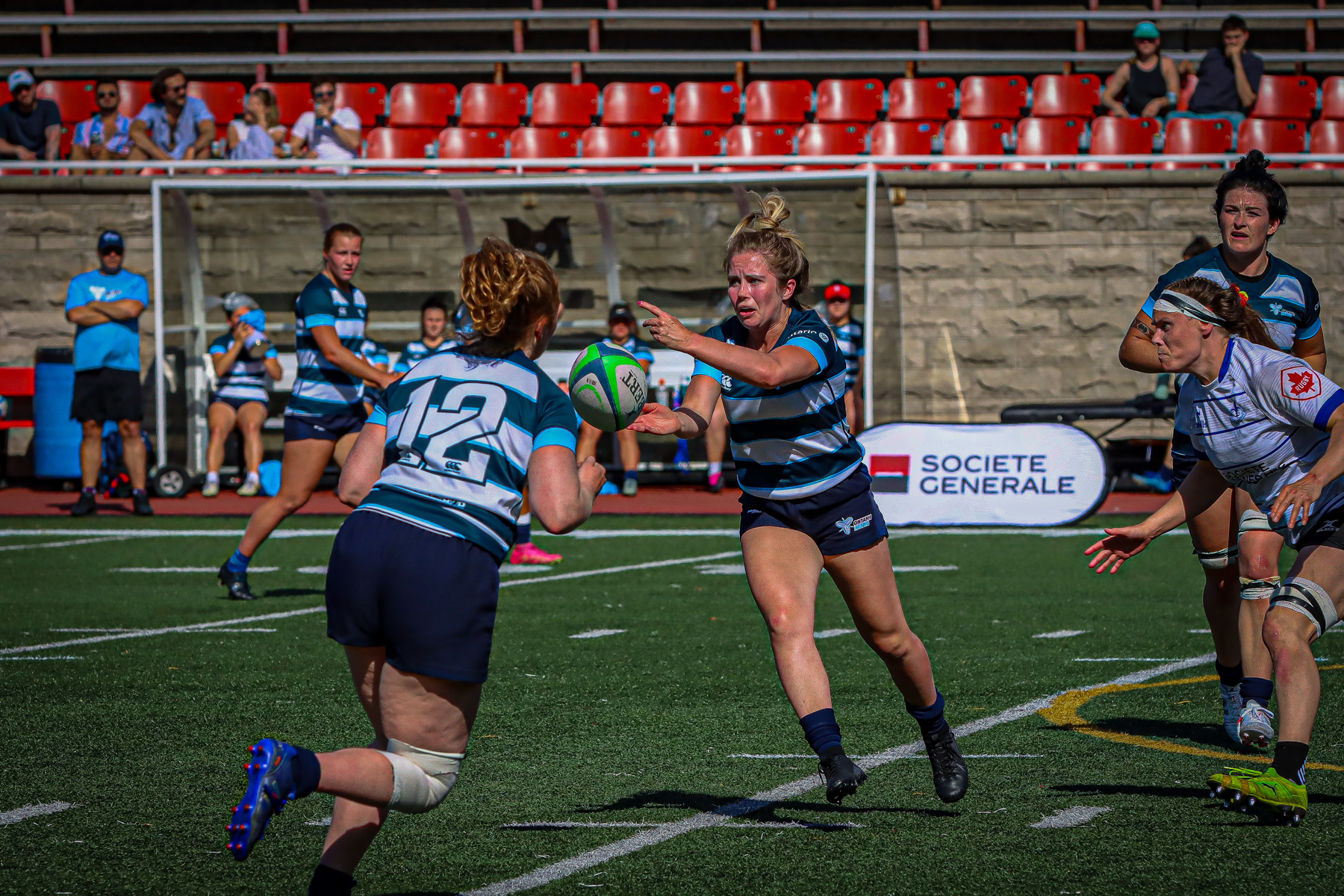  Équipe féminine - Rugby Québec - Ontario Blues (w) - Rugby - QORC-CROQ 2024 - FINALS - QUÉBEC EST (37) VS (13) ONTARIO EST - 1ST POSITION - Reel Mayarts (#QORC24QCEONE16) Photo by: Photo Mayarts | Siuxy Sports 2024-06-01