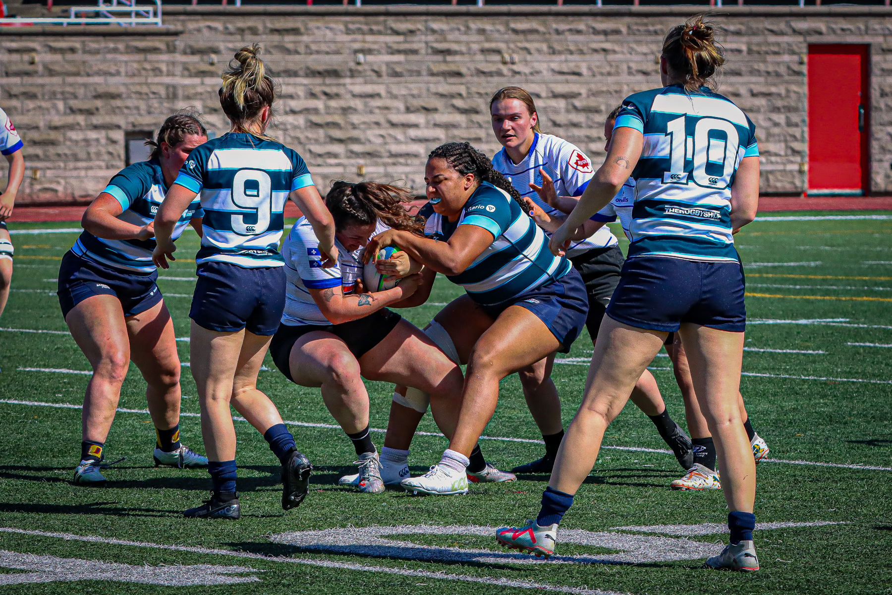  Équipe féminine - Rugby Québec - Ontario Blues (w) - Rugby - QORC-CROQ 2024 - FINALS - QUÉBEC EST (37) VS (13) ONTARIO EST - 1ST POSITION - Reel Mayarts (#QORC24QCEONE16) Photo by: Photo Mayarts | Siuxy Sports 2024-06-01