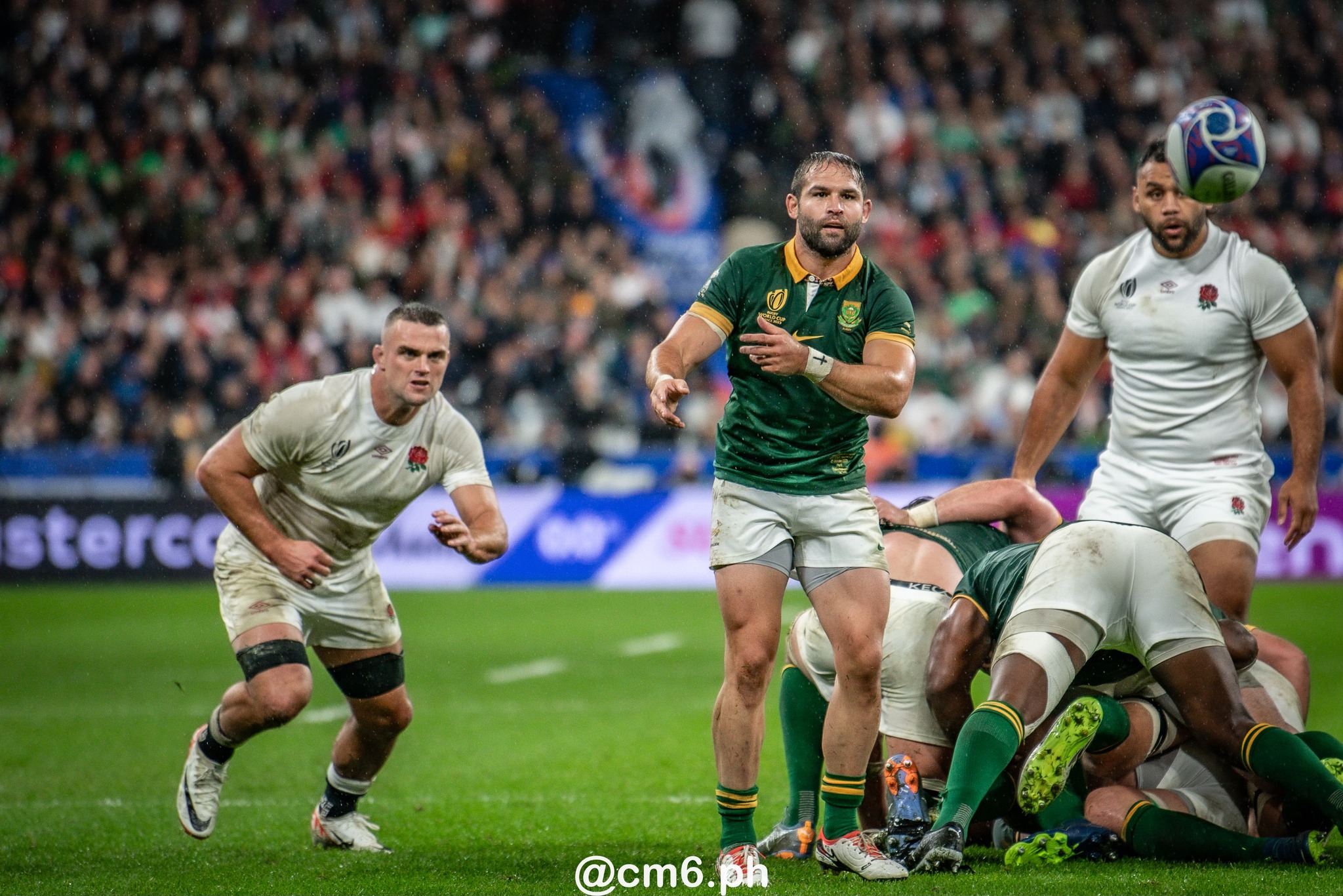  England national rugby union team - South Africa national rugby union team - Rugby - RWC 2023 - England (15) vs (16) South Africa (#RWC23ENGSAF10) Photo by: Christian Mas | Siuxy Sports 2023-10-21