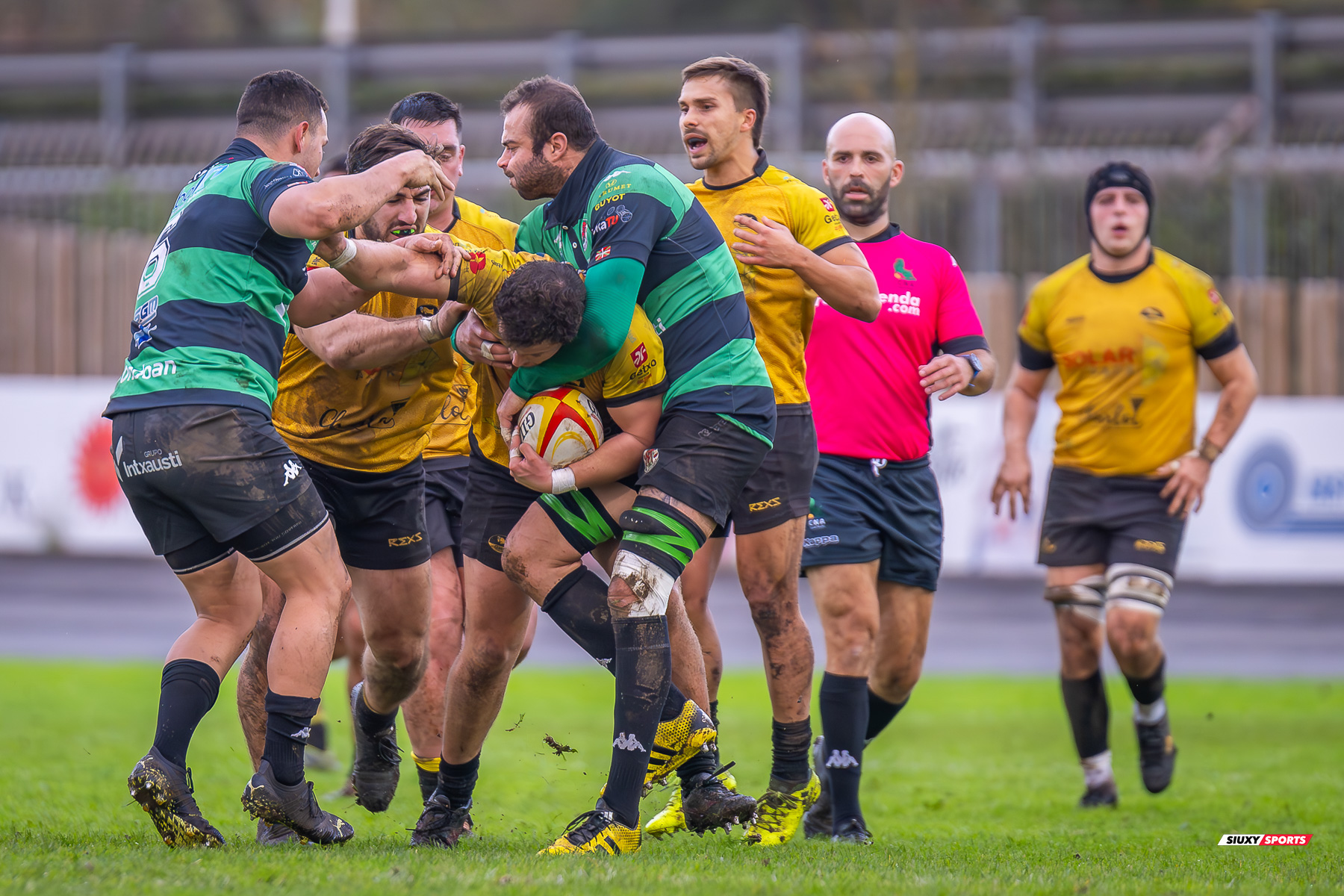 Angus RILEY KEEFE - Juan Cruz RODRIGUEZ HERRERA -  Getxo Artea Rugby Taldea - Gernika Rugby Taldea - Rugby - FER 2023 - DHB - Getxo Artea RT (24) vs (20) Universitario Bilbao Rugby (#FER23DHBGETGER11) Photo by: Fredy Monfoto | Siuxy Sports 2023-11-25