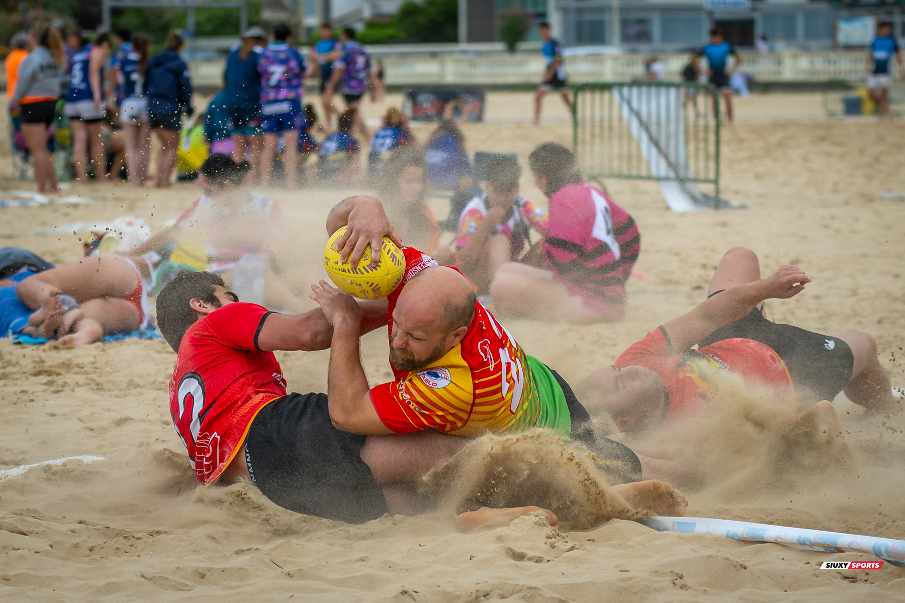  Universitario de Cantabria Rugby Club - Santoña Rugby Club - Rugby Playa - Circuito International del Cantabrico de Rugby Playa - IV Torneo Internacional de Laredo (#2024RugbyPlayaIVLaredo) Photo by: Fredy Monfoto | Siuxy Sports 2024-07-13