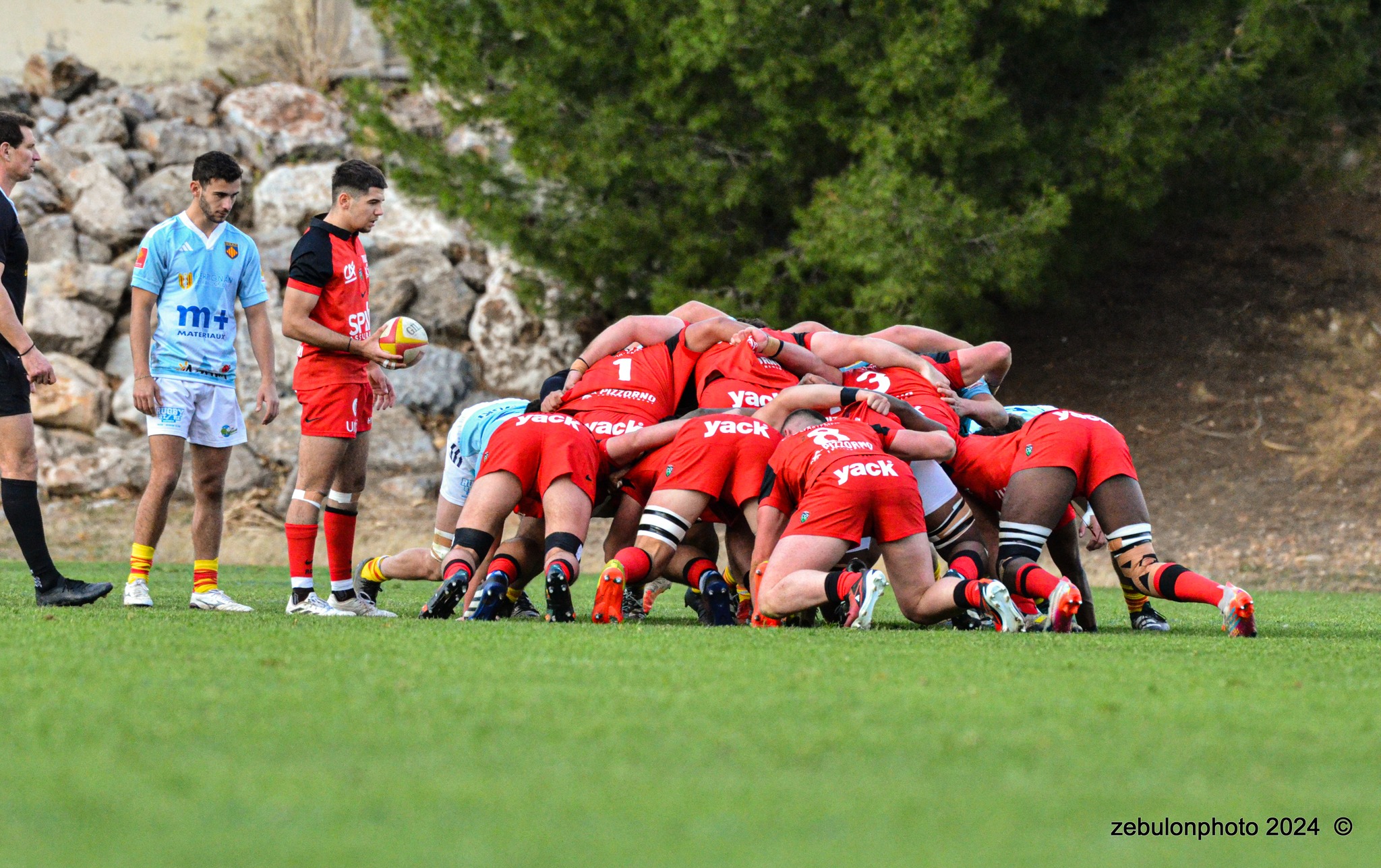  US Arlequins Perpignanais - RC Toulonnais - Rugby - Espoirs - USAP vs RCT (#ESP24USAPRCT02) Photo by: Photo Zebulon | Siuxy Sports 2024-02-10