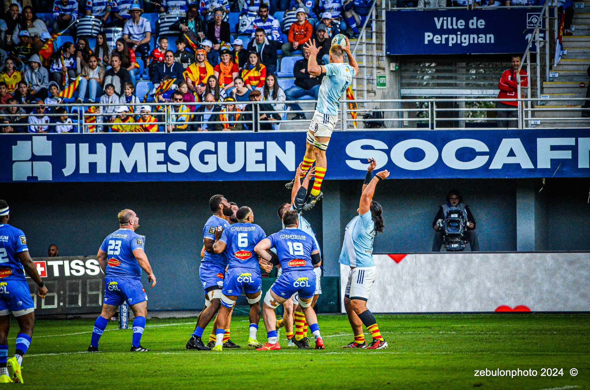  US Arlequins Perpignanais - Castres Olympique - Rugby - FFR 2024 - Top14 - USAP (43) vs (12) Castres  (#FFR24TOPPERCAS03) Photo by: Photo Zebulon | Siuxy Sports 2024-03-30