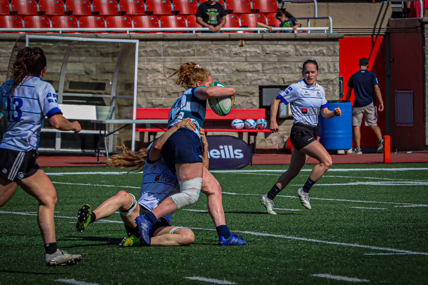  Équipe féminine - Rugby Québec - Ontario Blues (w) - Rugby - QORC-CROQ 2024 - FINALS - QUÉBEC EST (37) VS (13) ONTARIO EST - 1ST POSITION - Reel Mayarts (#QORC24QCEONE16) Photo by: Photo Mayarts | Siuxy Sports 2024-06-01